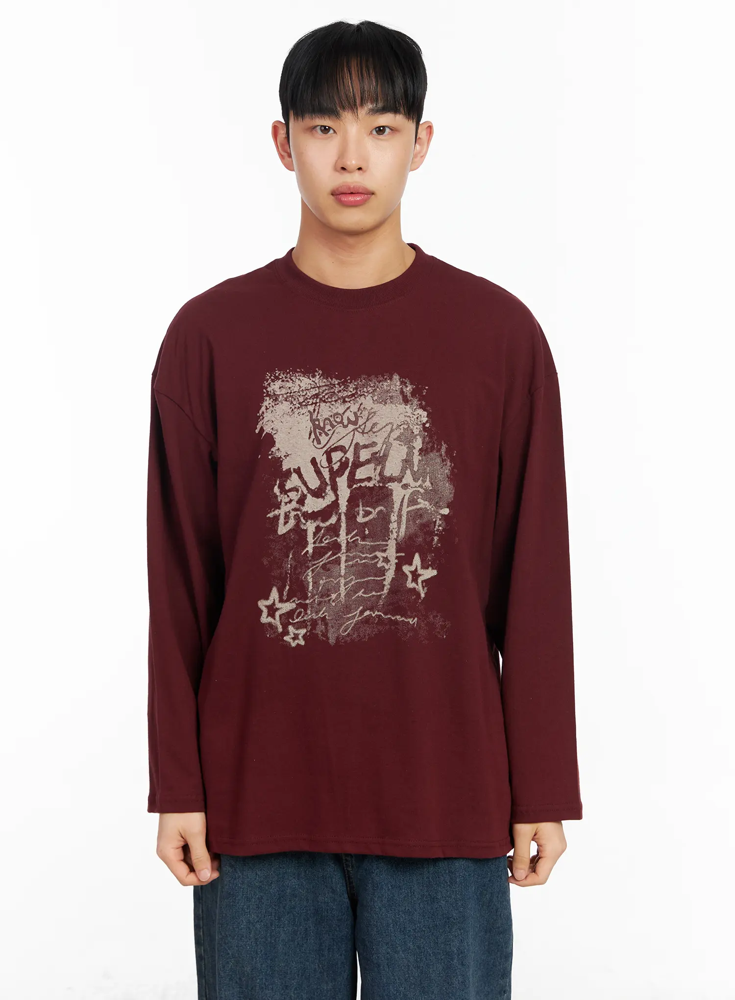 Men's Graphic Long Sleeve T-Shirt IA501 - Image 11