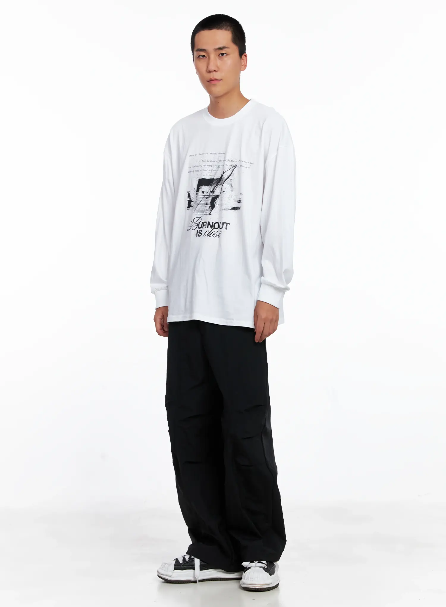 Men's Graphic Long Sleeve Tee IS509 - Image 8
