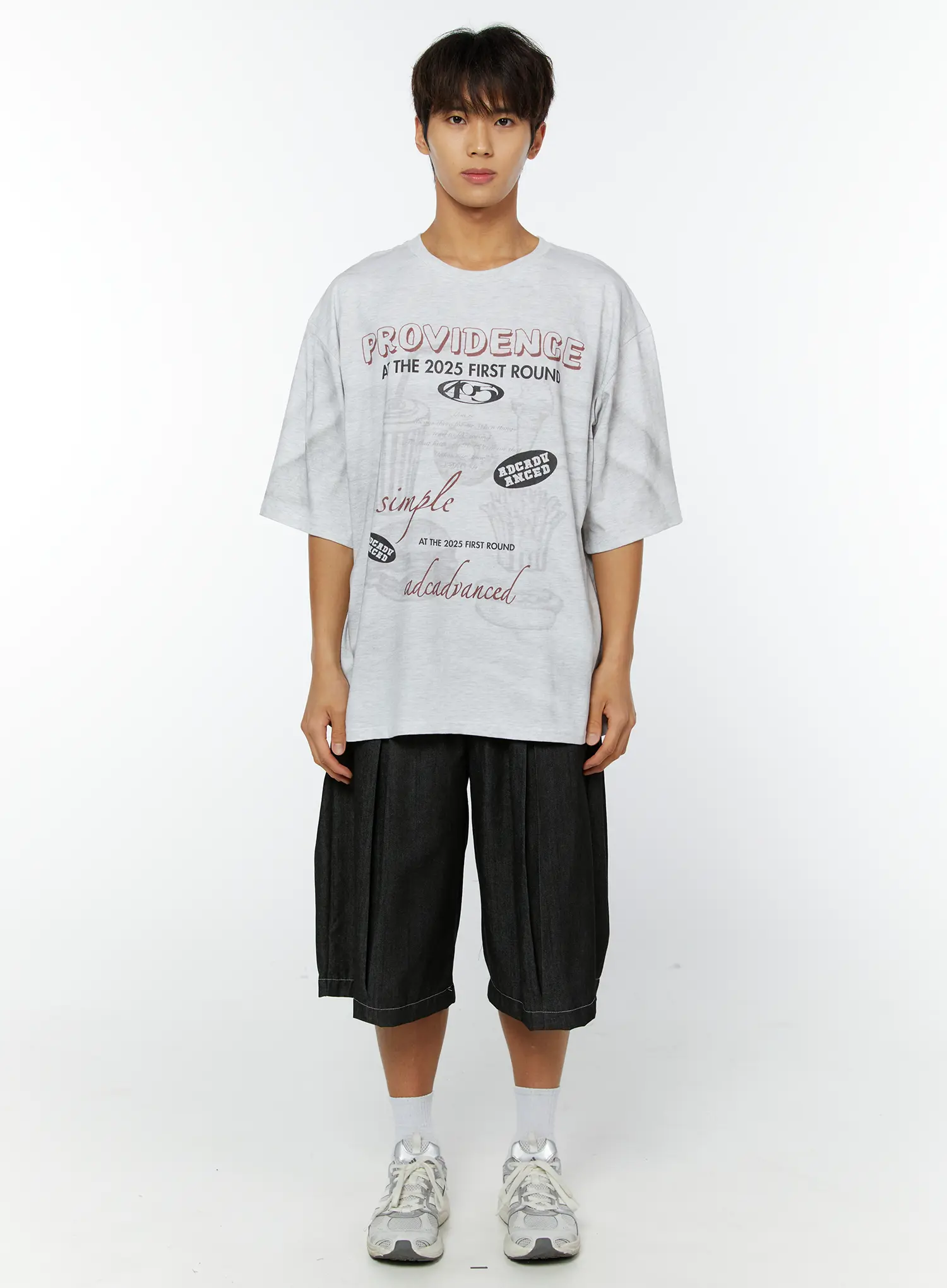 Men's Graphic Oversized Tee IY514 - Image 3