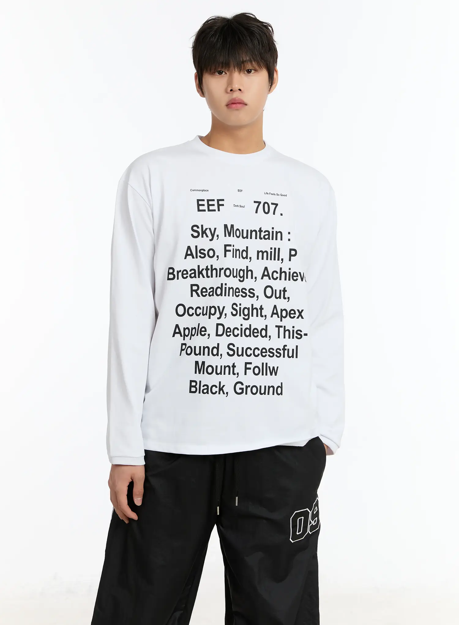 Men's Graphic Print Long Sleeve Tee IM503 - Image 2