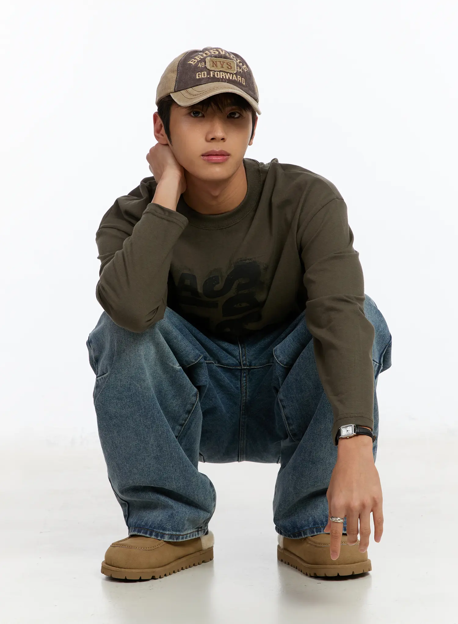 Men's Graphic Print Long Sleeve Tee IM530 - Image 2