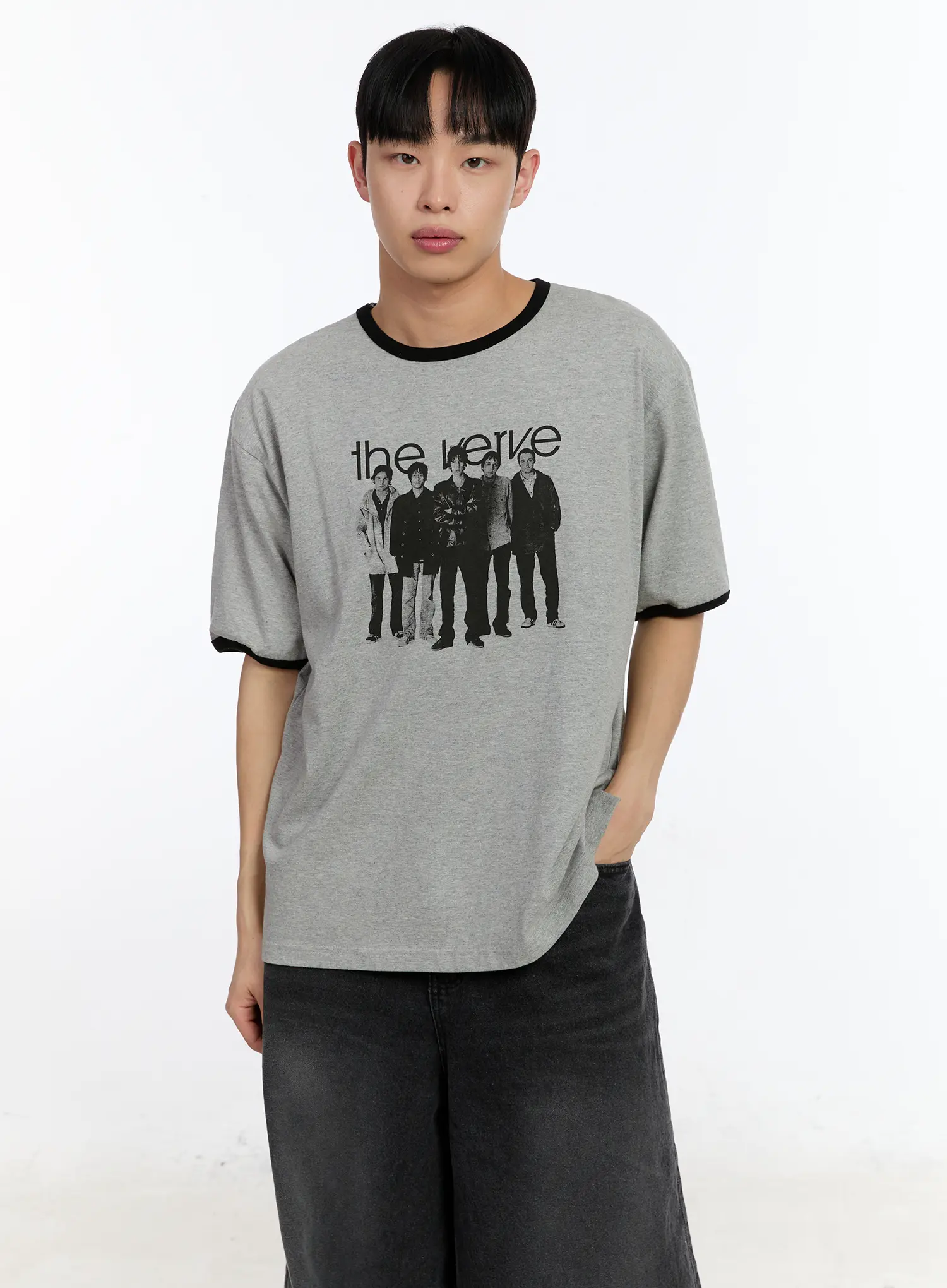 Men's Graphic Print Short Sleeve Tee IA507