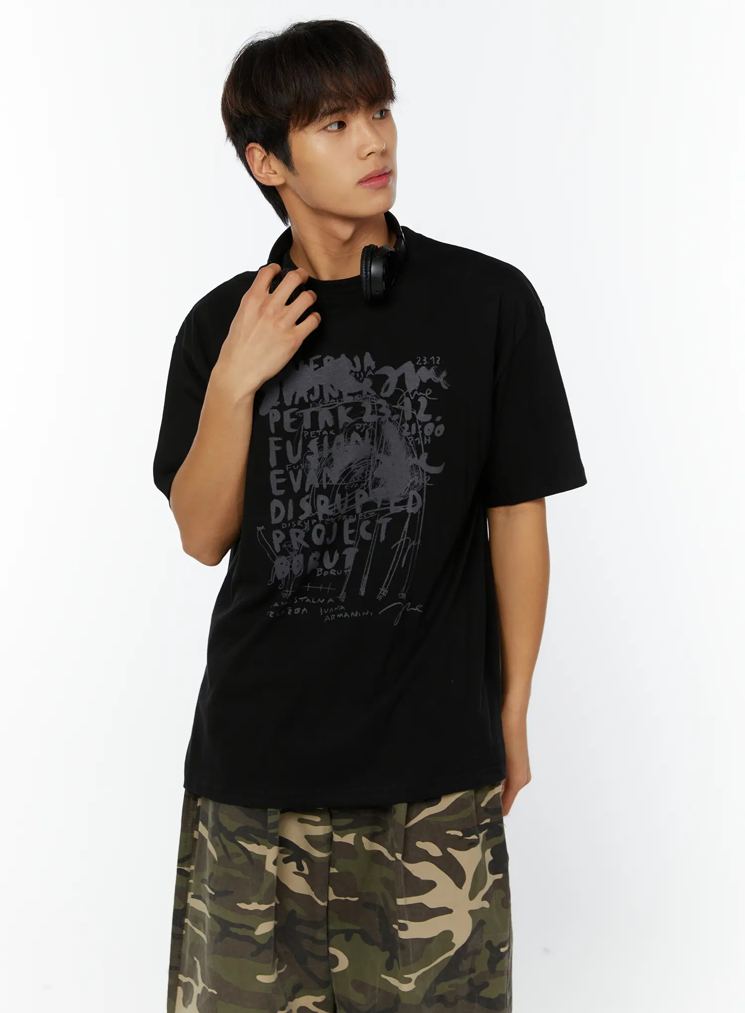 Men's Graphic Print Tee IY514 - Image 7