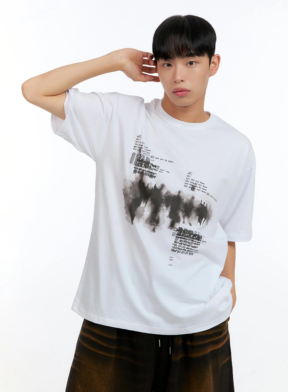 Men's Graphic Round Neck Cotton Tee IG416 - Image 5
