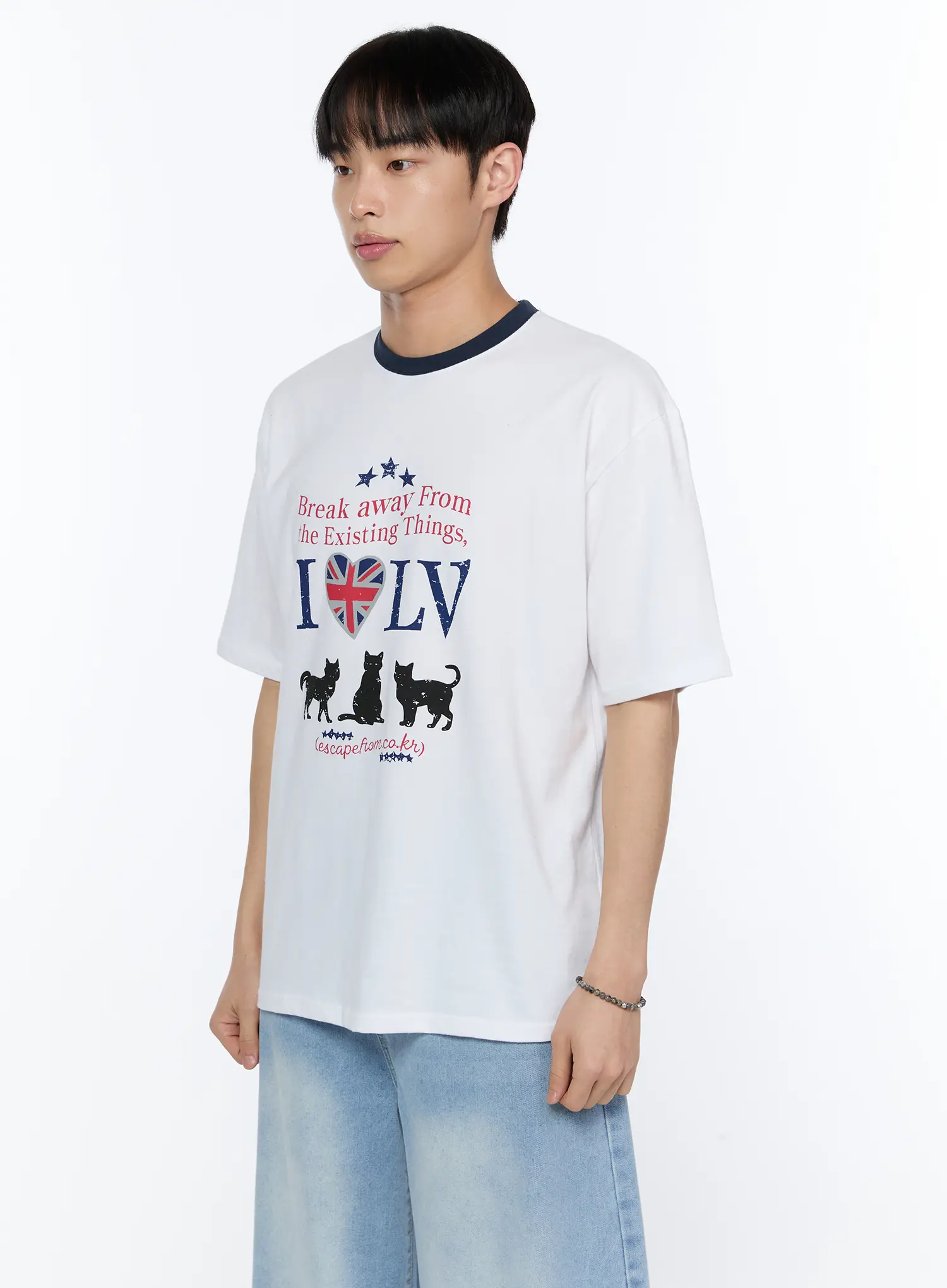 Men's Graphic Round Neck T-Shirt IA520 - Image 4