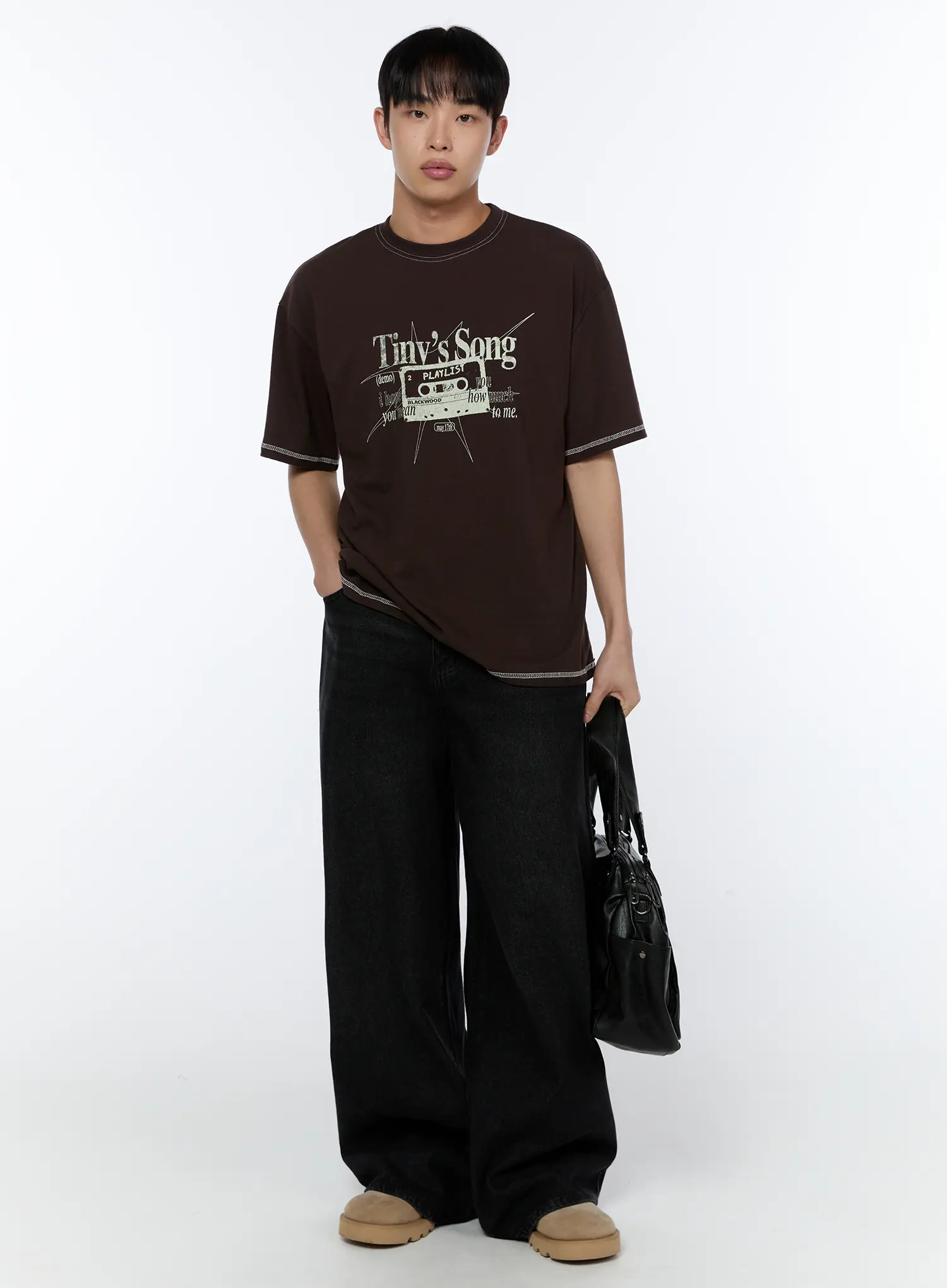 Men's Graphic Stitch T-Shirt IA520 - Image 7
