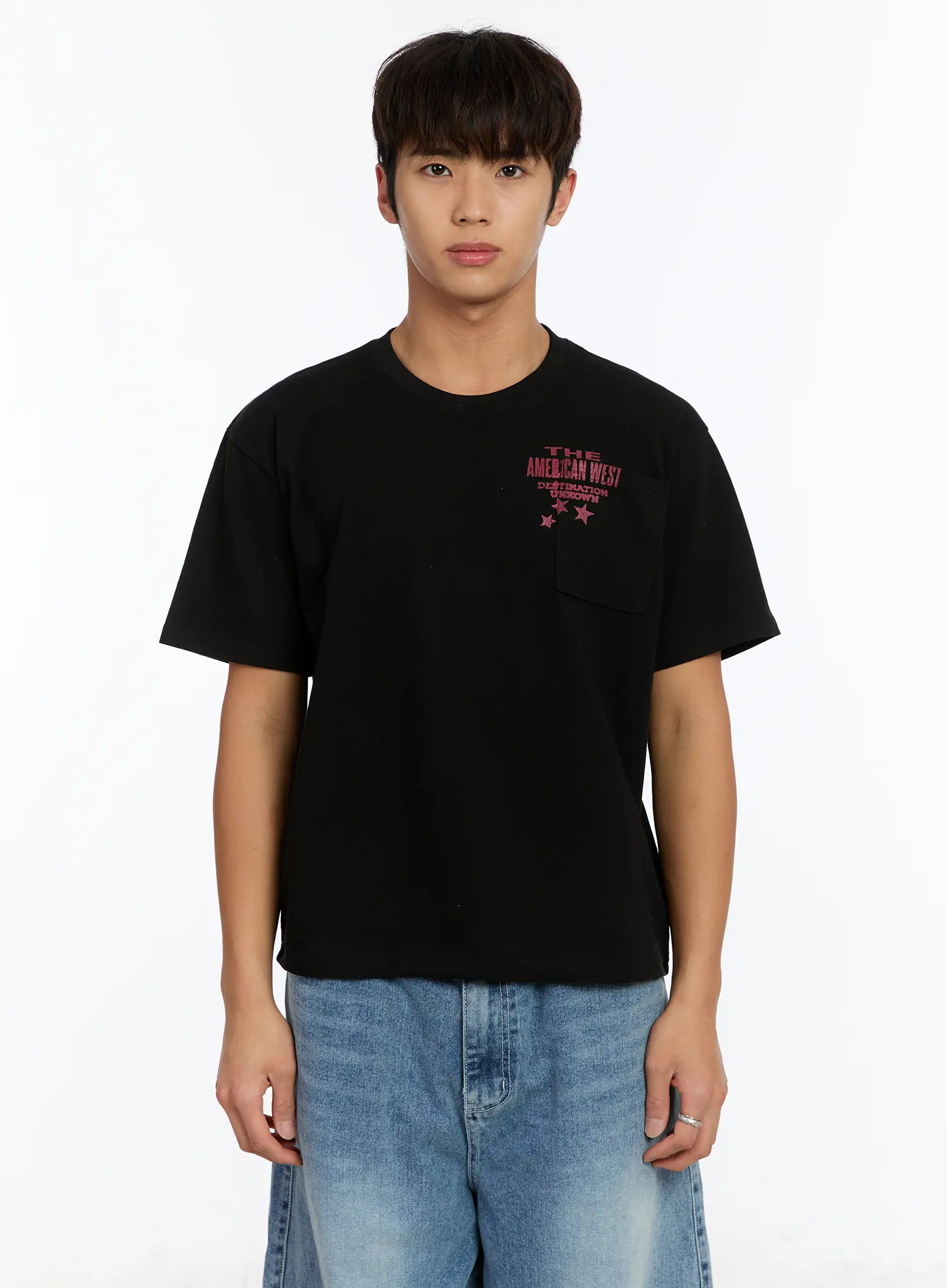 Men's Graphic T-Shirt with Pocket IM530 - Image 14