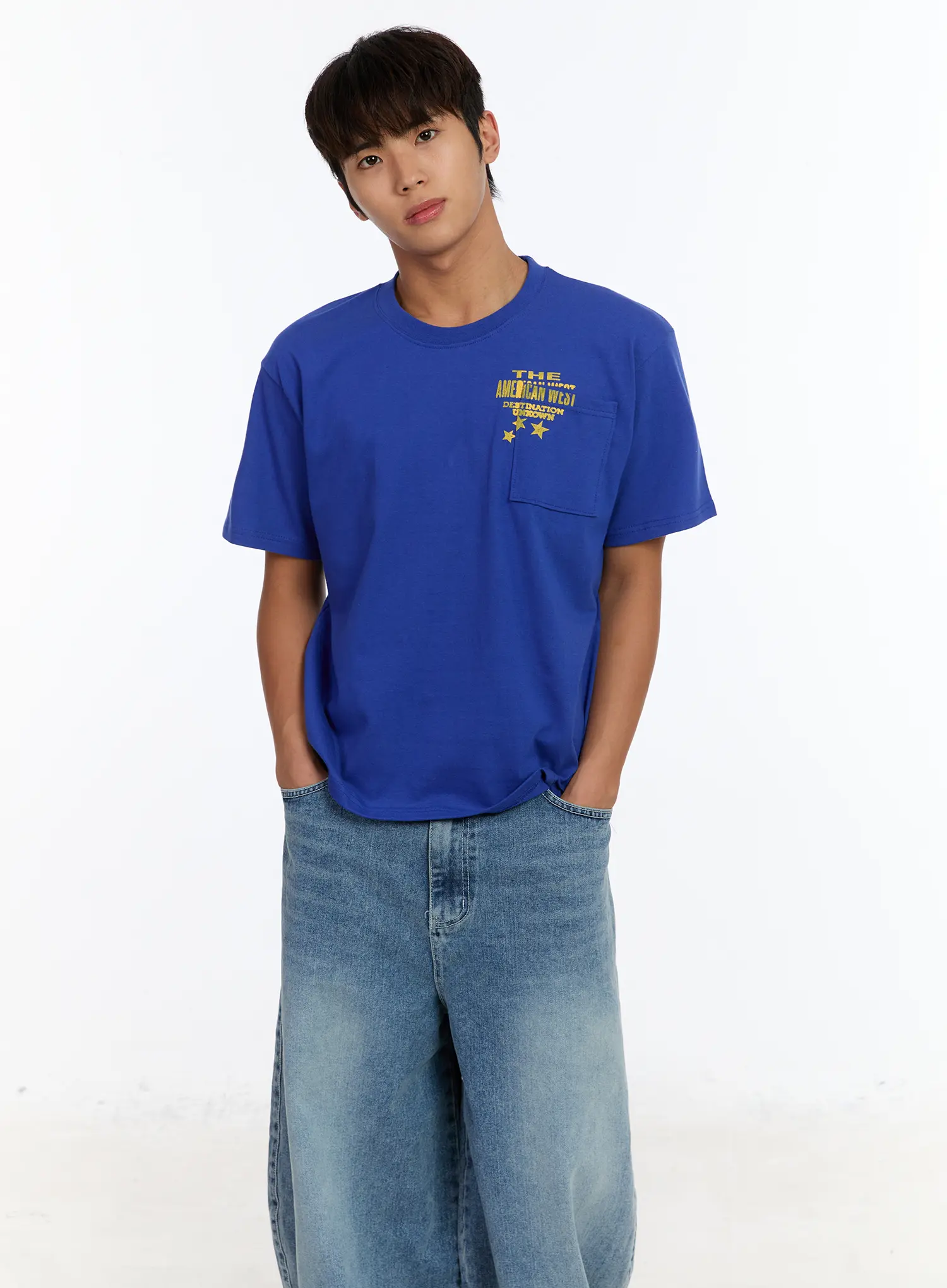 Men's Graphic T-Shirt with Pocket IM530 - Image 6