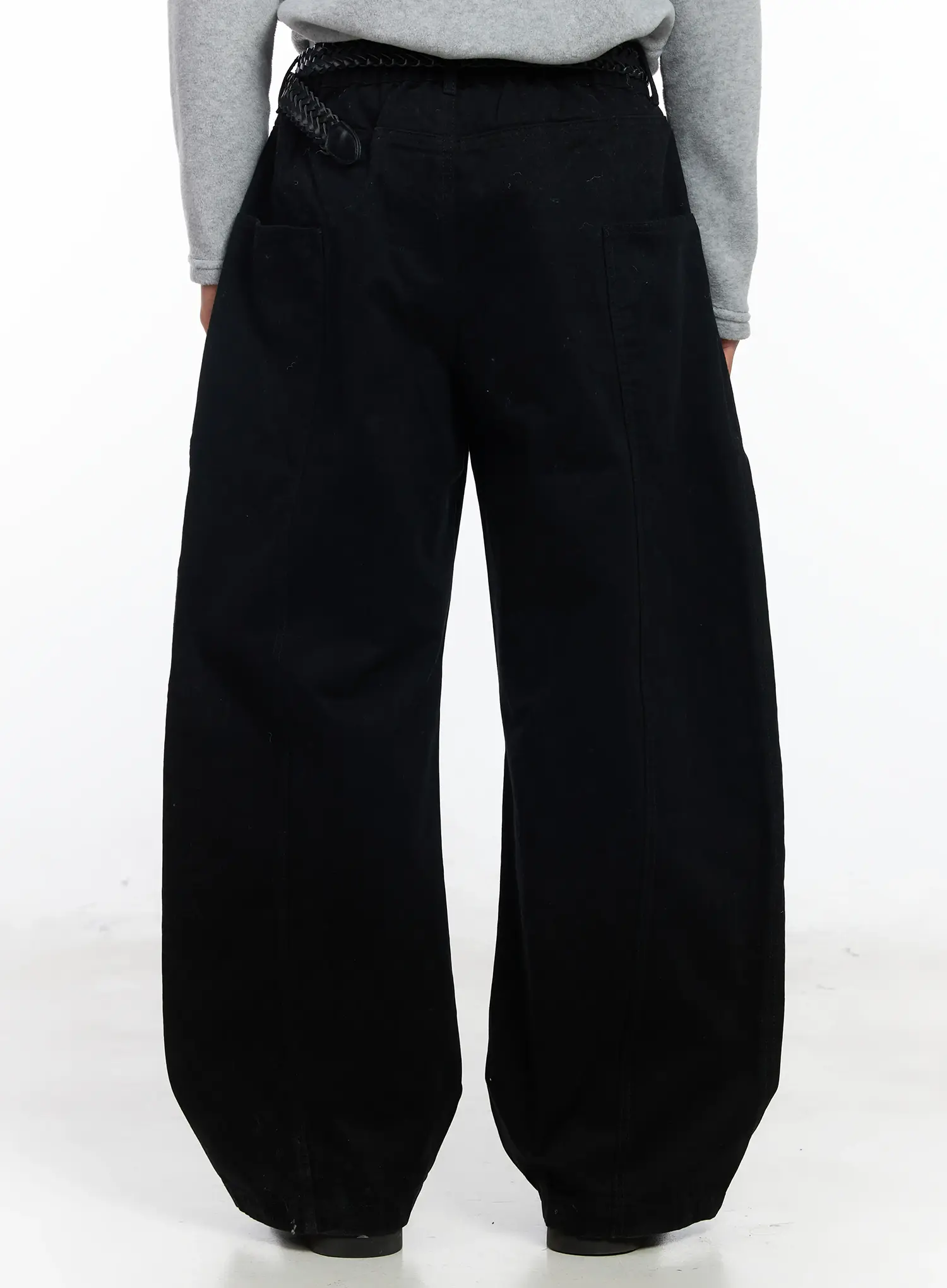 Men's Heart Embroidered Wide Pants IF504 - Image 7