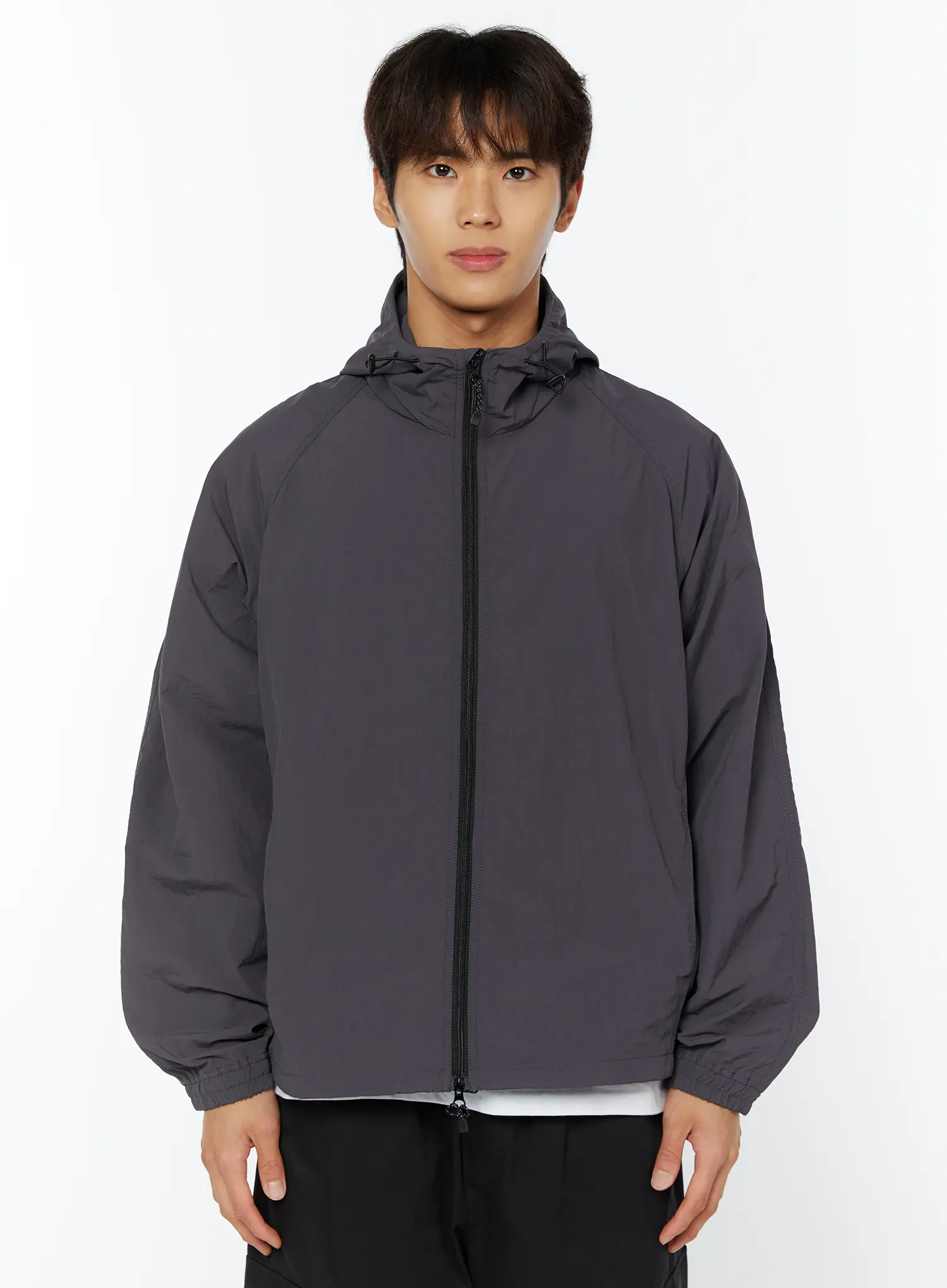 Men's Hooded Windbreaker IY514 - Image 10