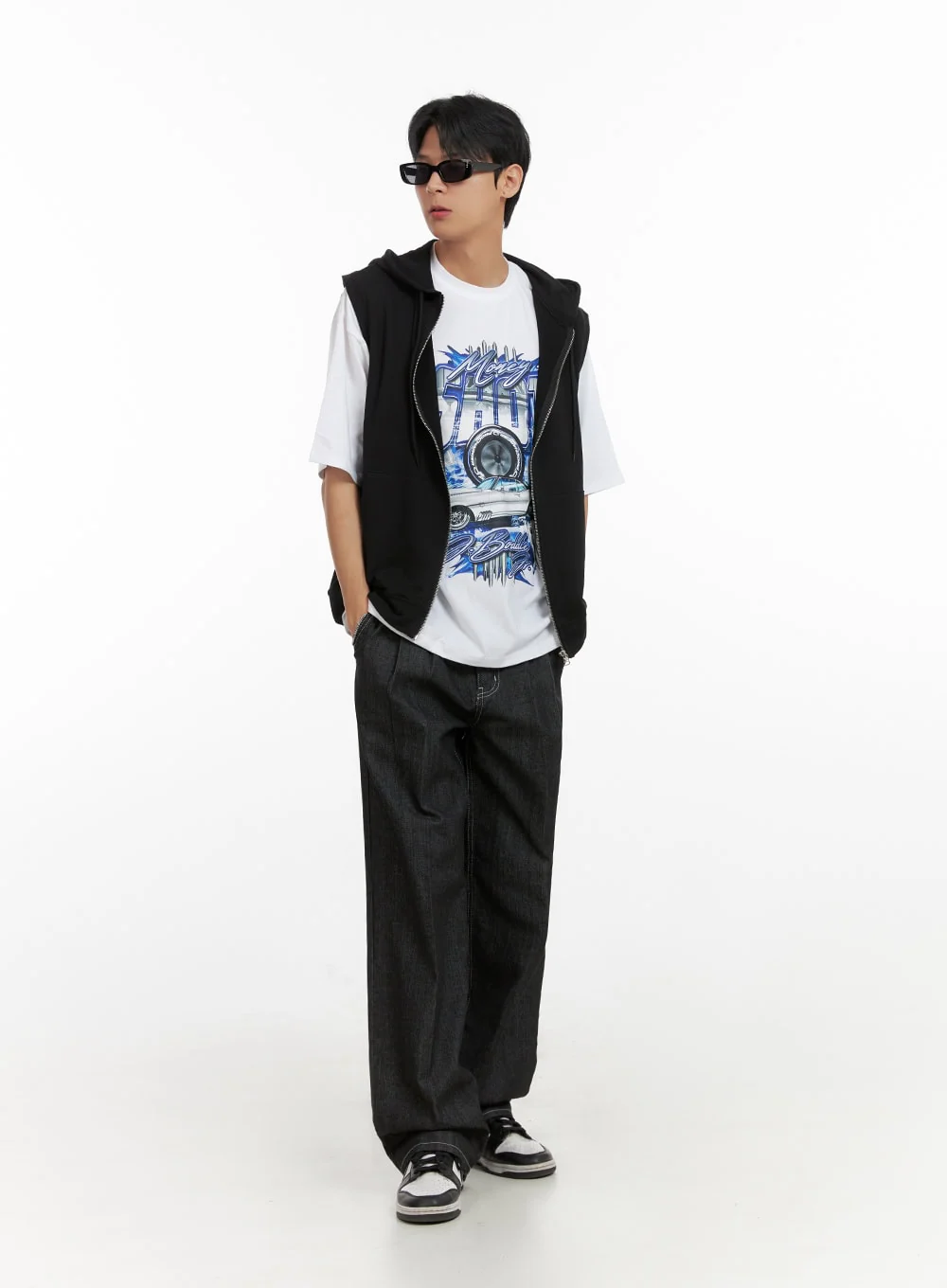 Men's Hooded Zip-Up Vest IL404 - Image 5