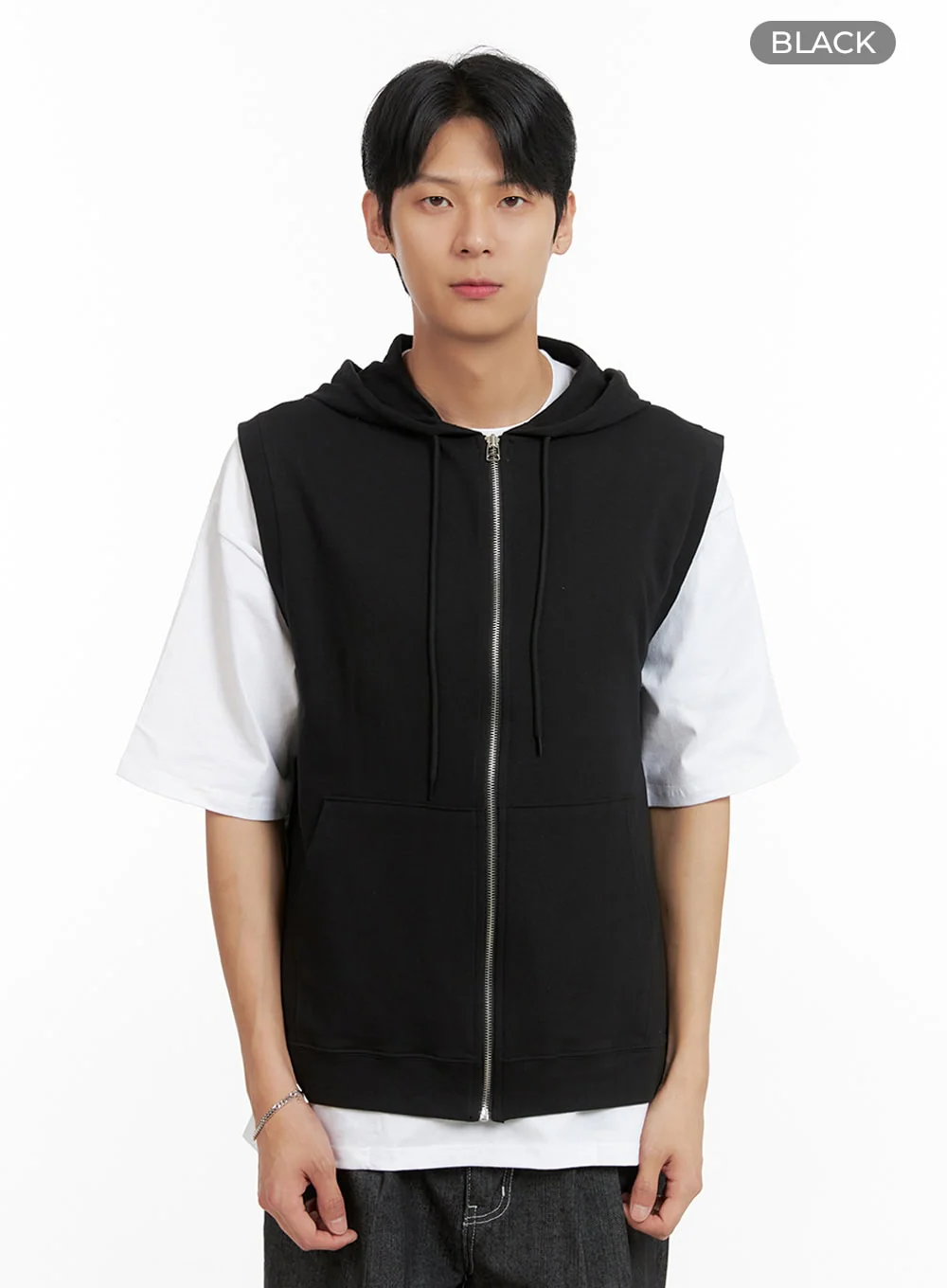 Men's Hooded Zip-Up Vest IL404 - Image 7