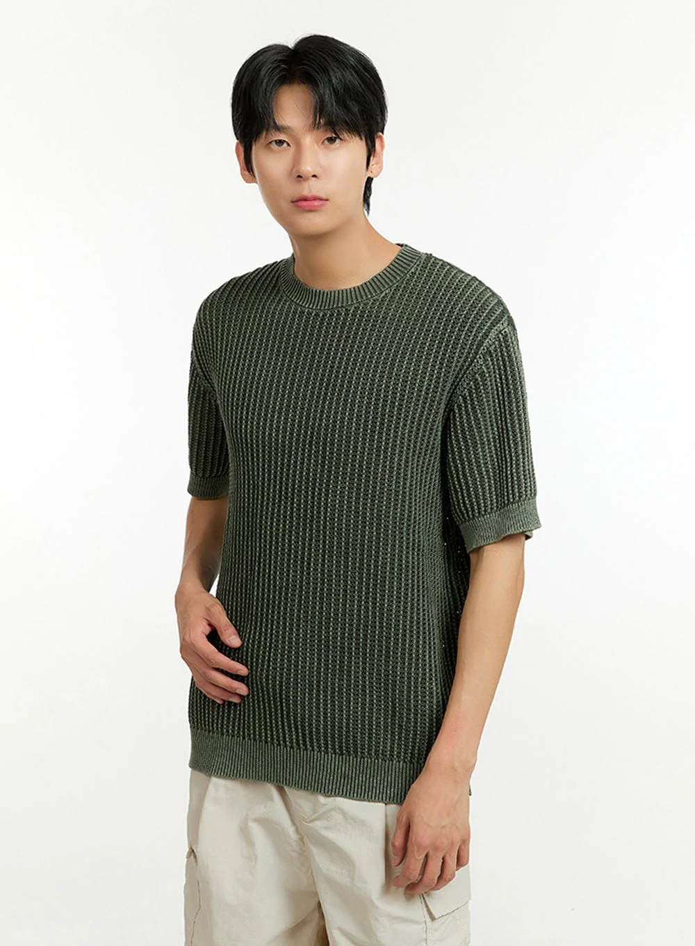Men's Knit Sweater T-Shirt IL412 - Image 4
