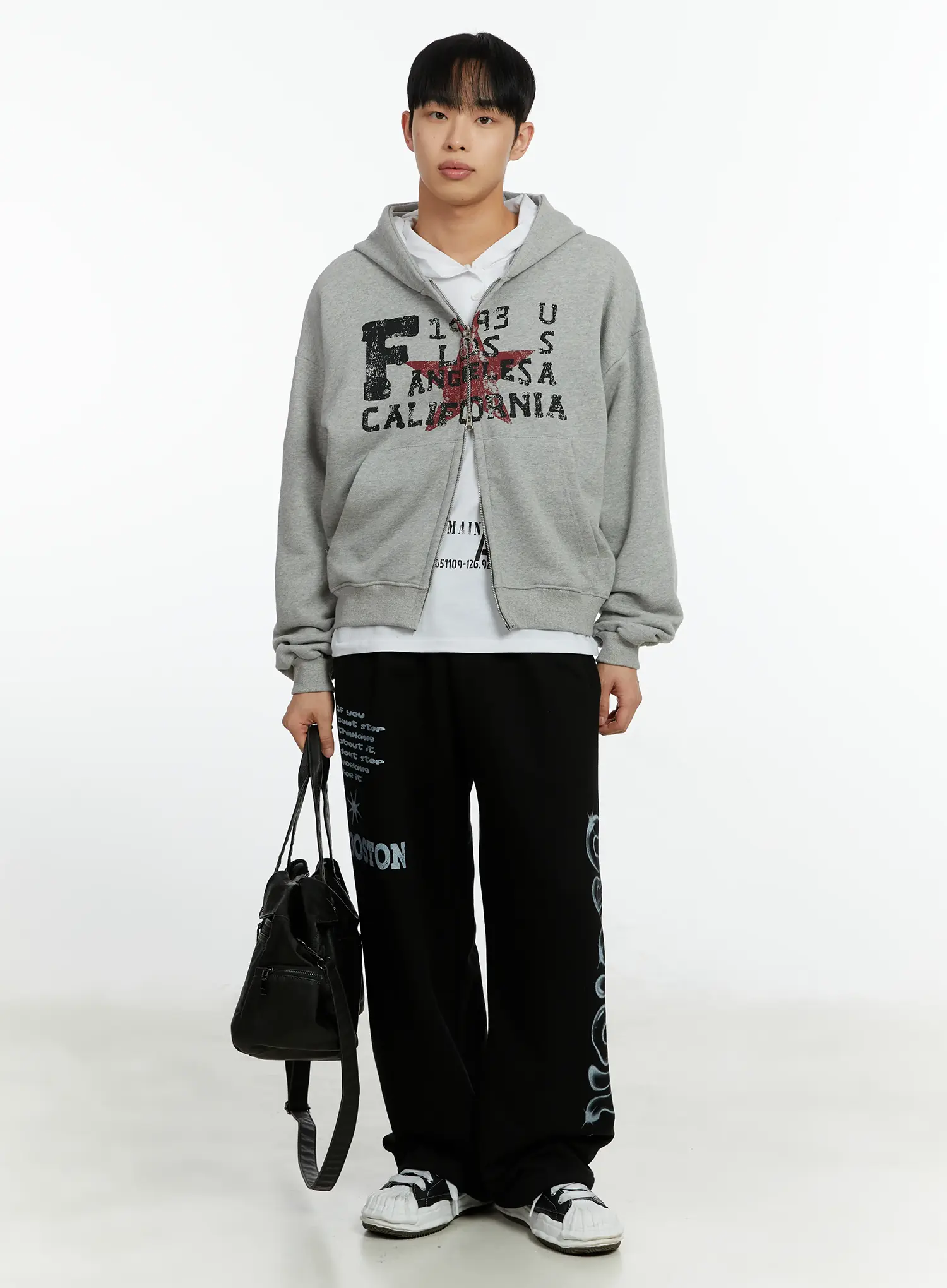 Men's LA Star Graphic Zip-Up Hoodie IF511