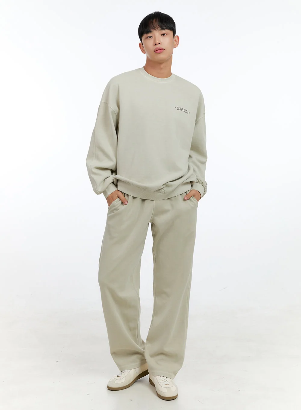 Men's Lettering Crew Neck Sweatshirt IG422 - Image 7