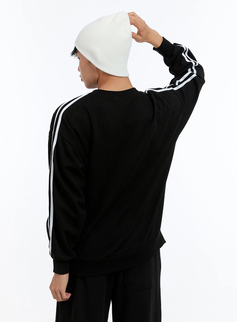Men's Lettering Crew Neck Sweatshirt IS412 - Image 6