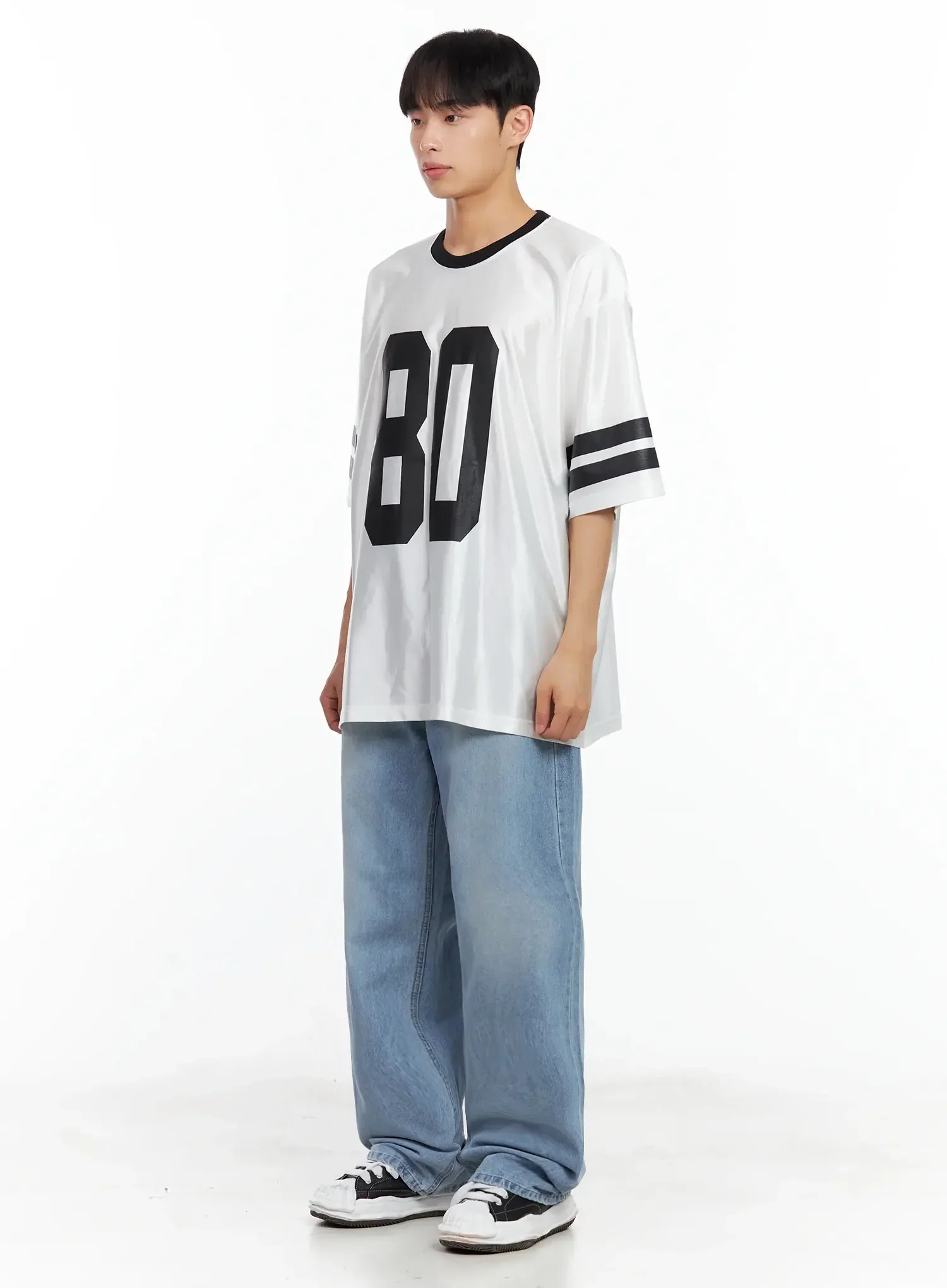 Men's Light-Wash Relaxed Jeans IL516 - Image 5