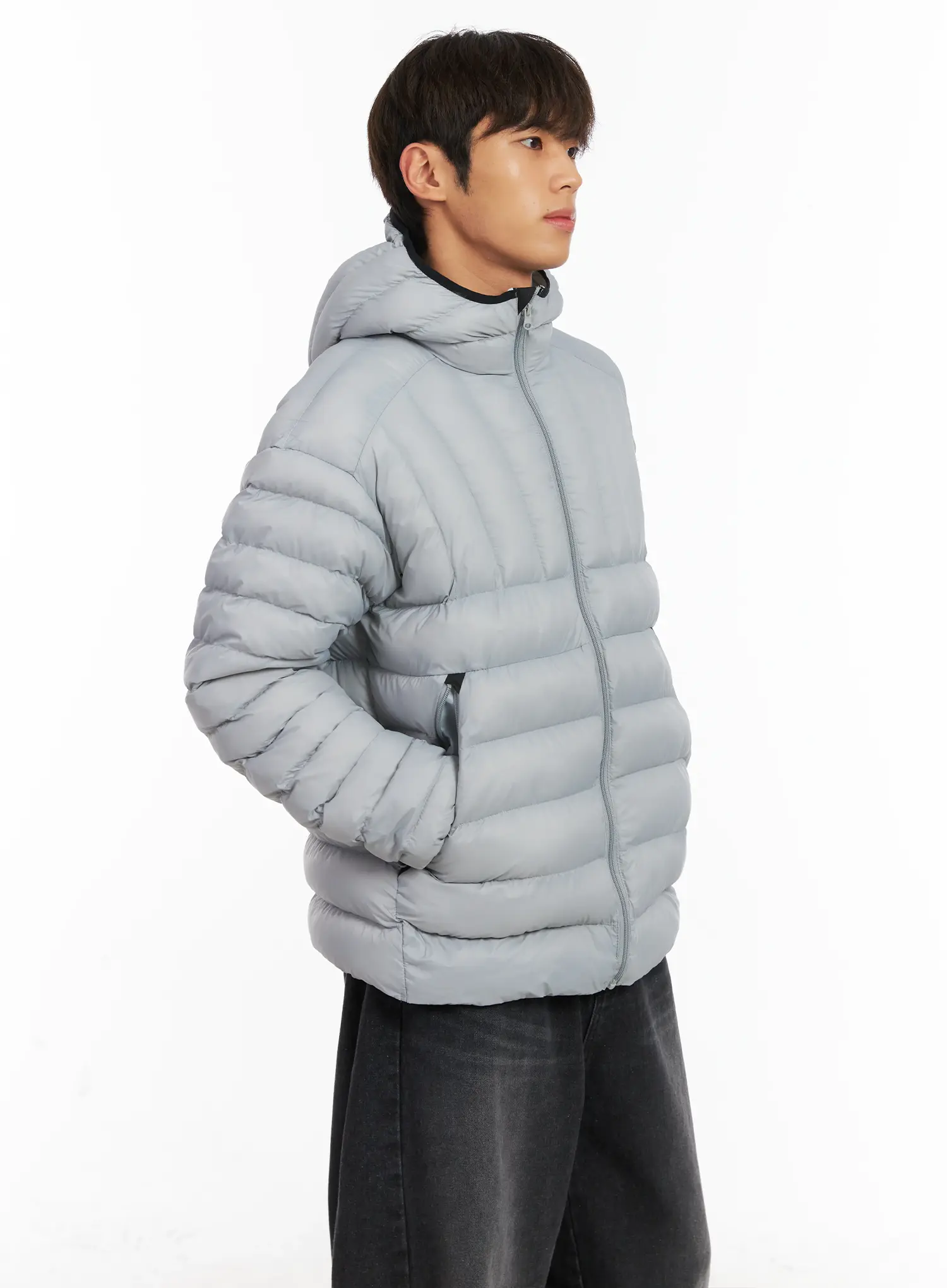 Men's Lightweight Hooded Puffer Jacket ID511 - Image 7