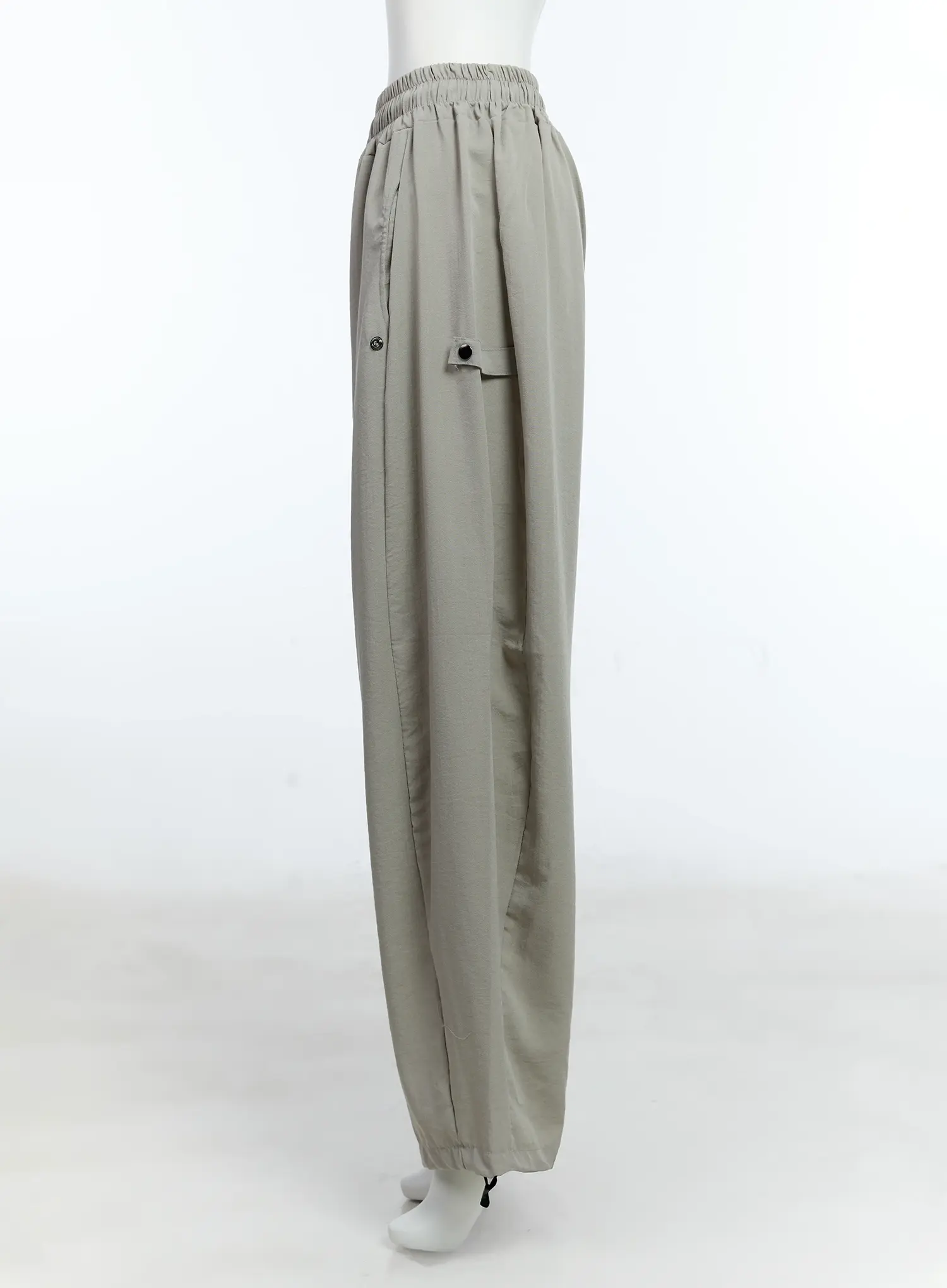 Men's Linen Wide-Leg Buttoned Pants IG512 - Image 6
