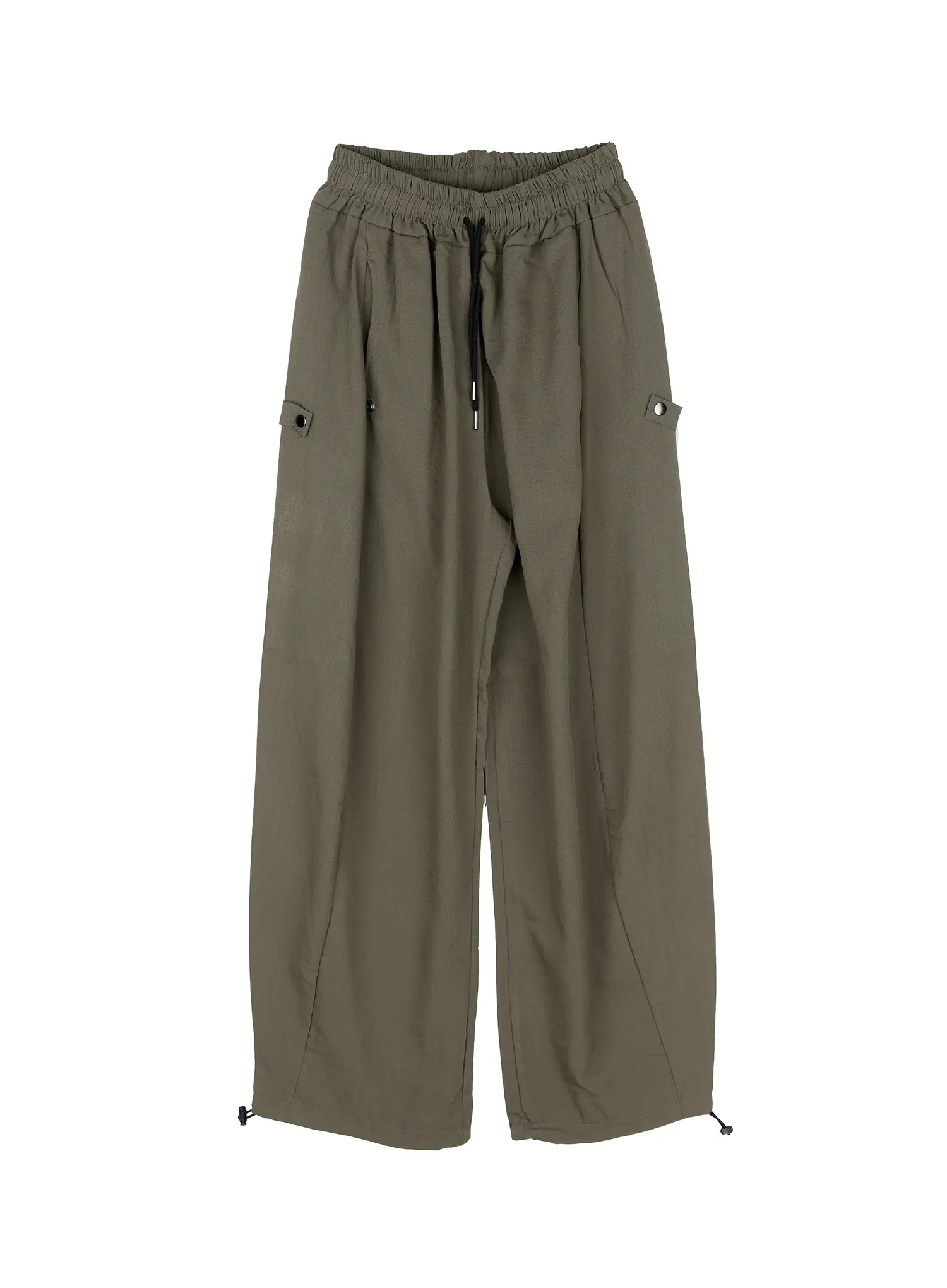 Men's Linen Wide-Leg Buttoned Pants IG512 - Image 9