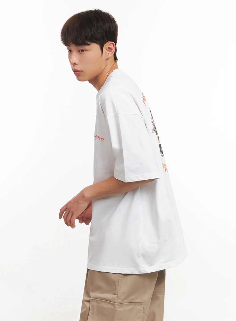 Men's Logo Oversized T-Shirt IF517 - Image 6