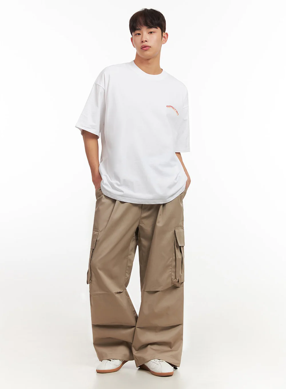 Men's Logo Oversized T-Shirt IF517 - Image 7