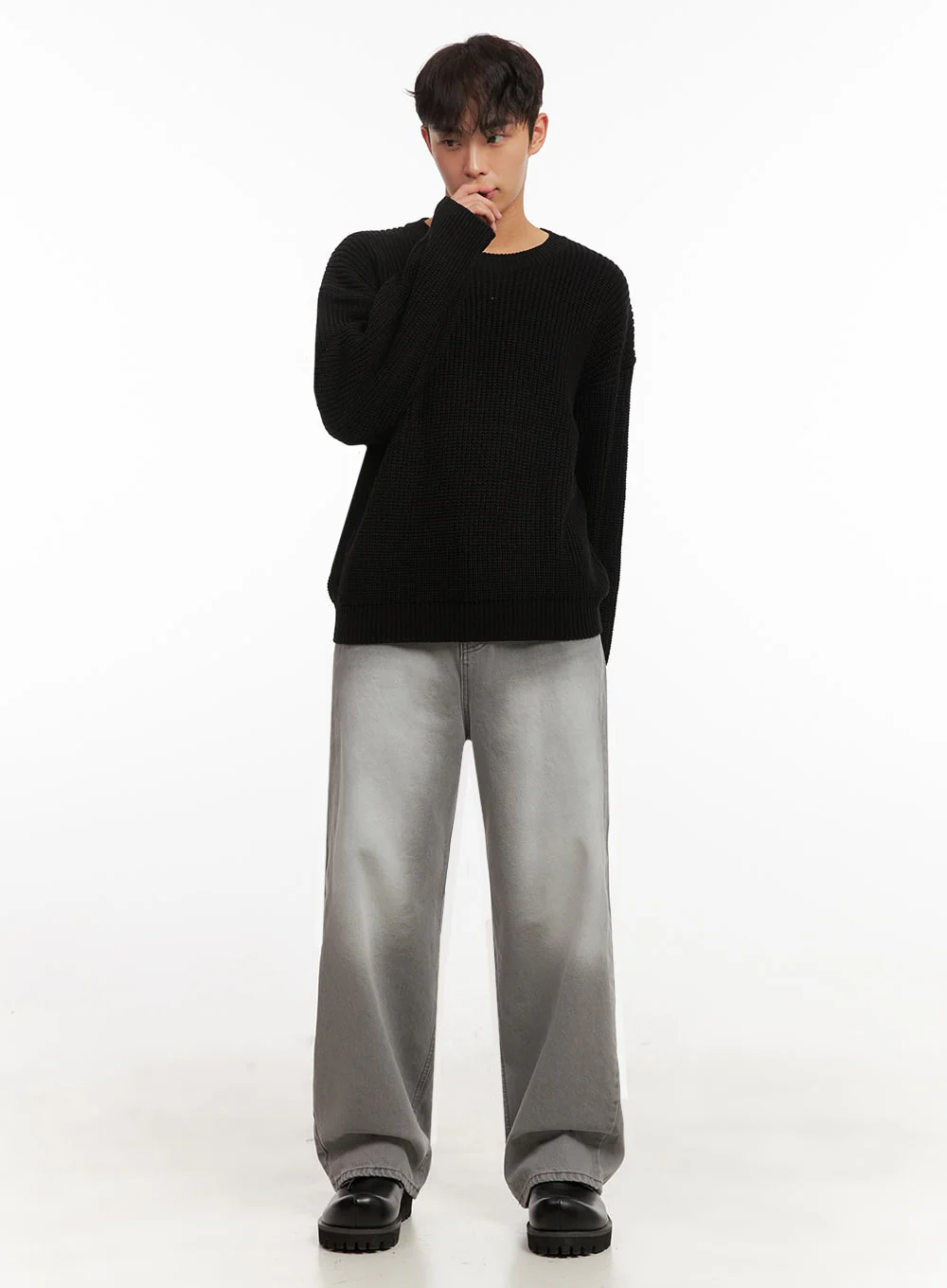 Men's Long-Sleeve Knit Sweater ID431 - Image 6