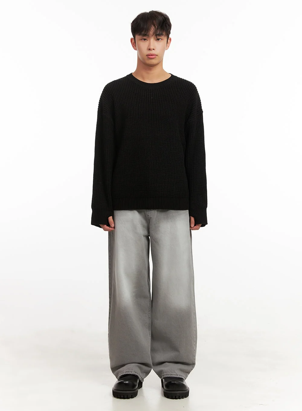Men's Long-Sleeve Knit Sweater ID431 - Image 7