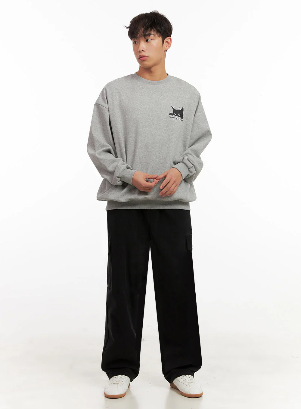 Men's Long-Sleeve Oversized Sweatshirt ID427 - Image 6