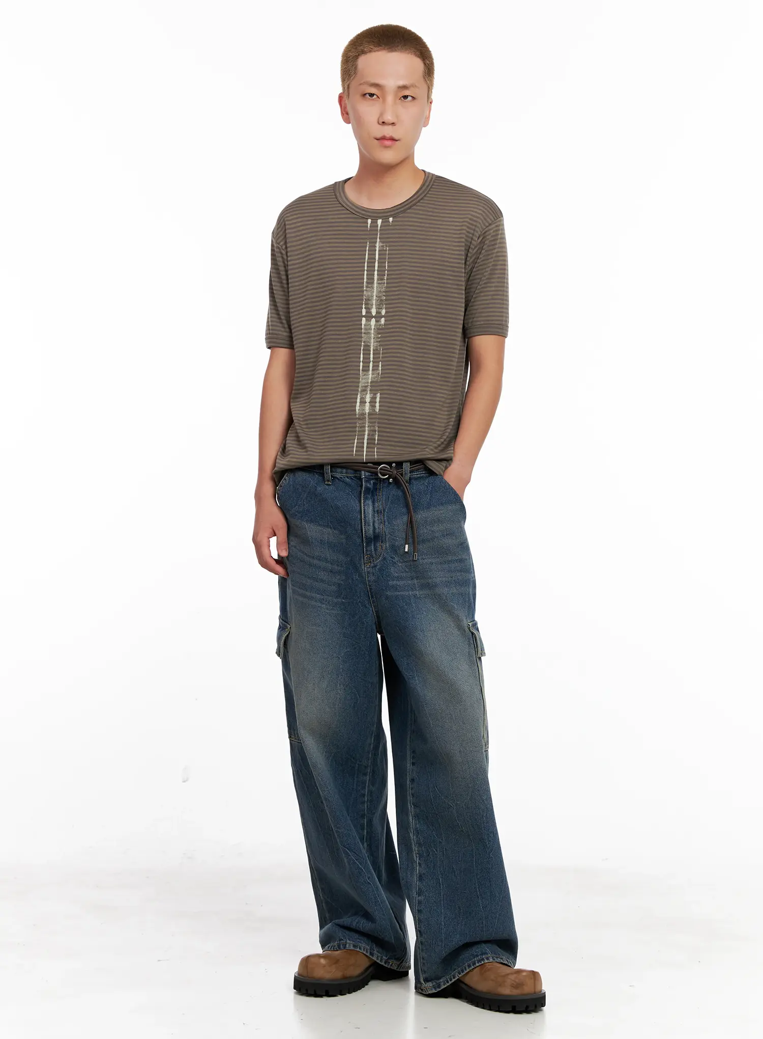 Men's Loop Ring Belt IL518 - Image 2