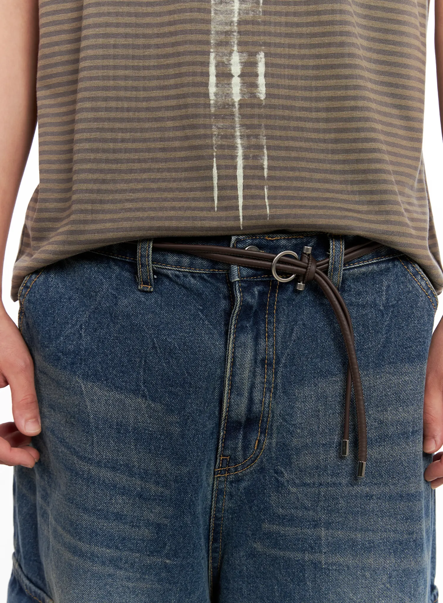 Men's Loop Ring Belt IL518 - Image 4