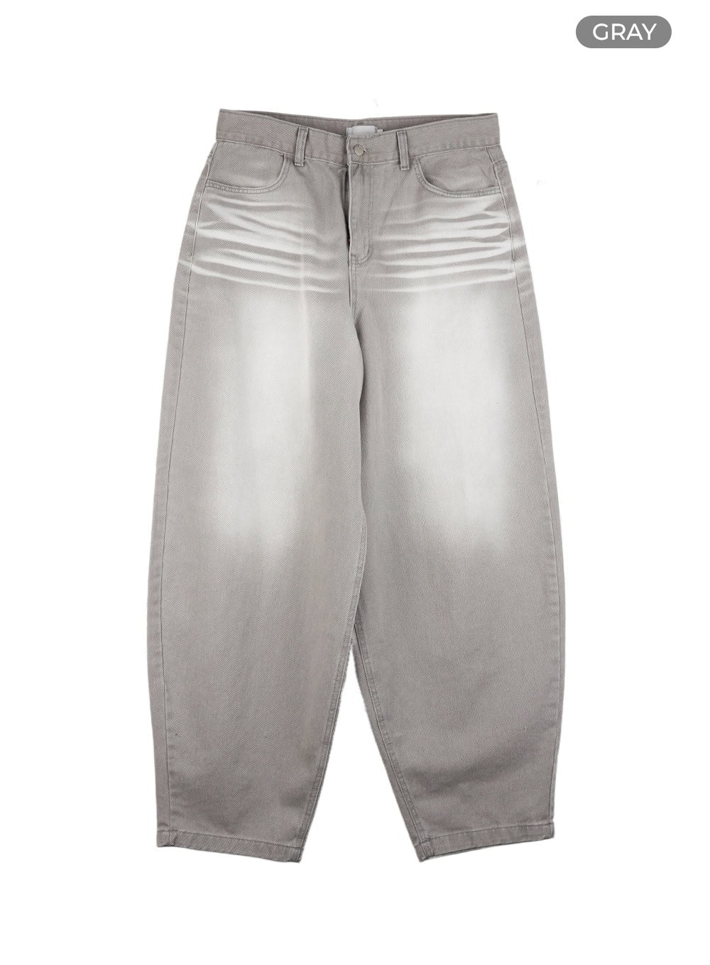 Men's Loose Fit Baggy Jeans (Gray) IG409 - Image 8
