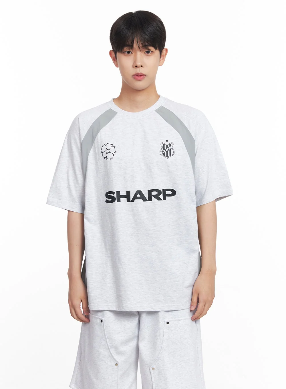 Men's Loose-Fit Graphic Raglan T-Shirt IY520 - Image 11