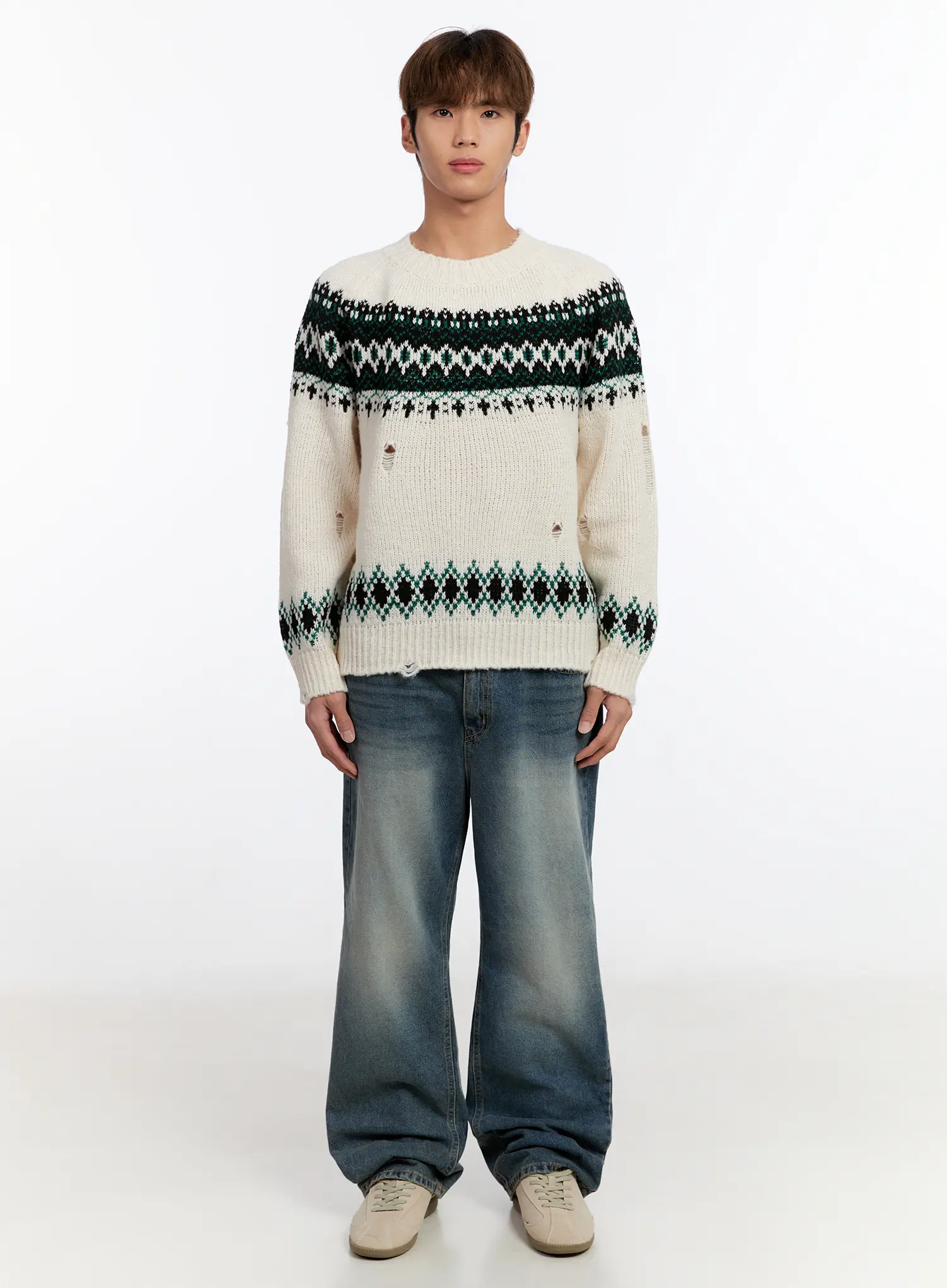 Men's Loose-Fit Straight Jeans IN528 - Image 3