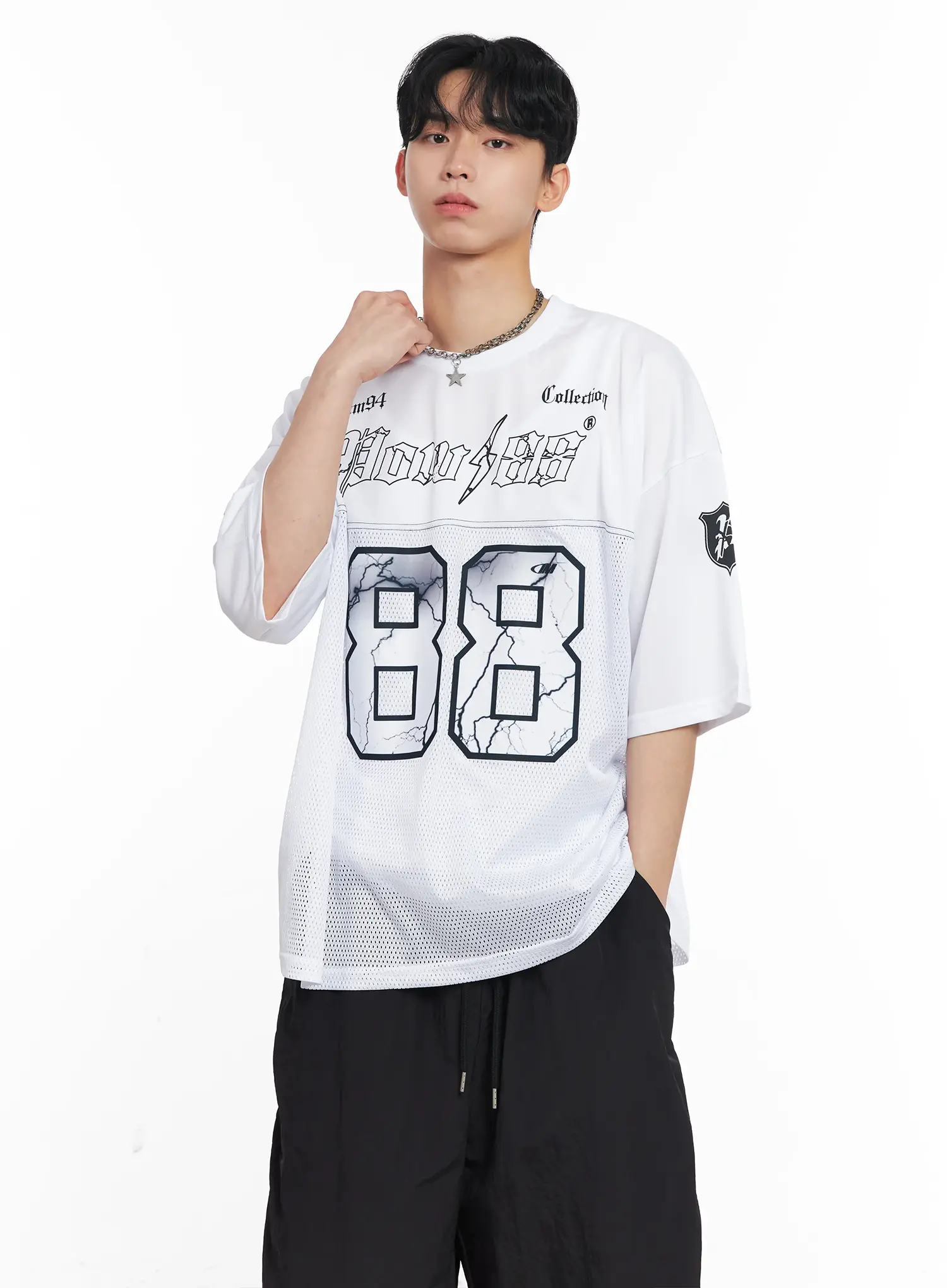 Men's Mesh Graphic Jersey Tee IL501 - Image 10