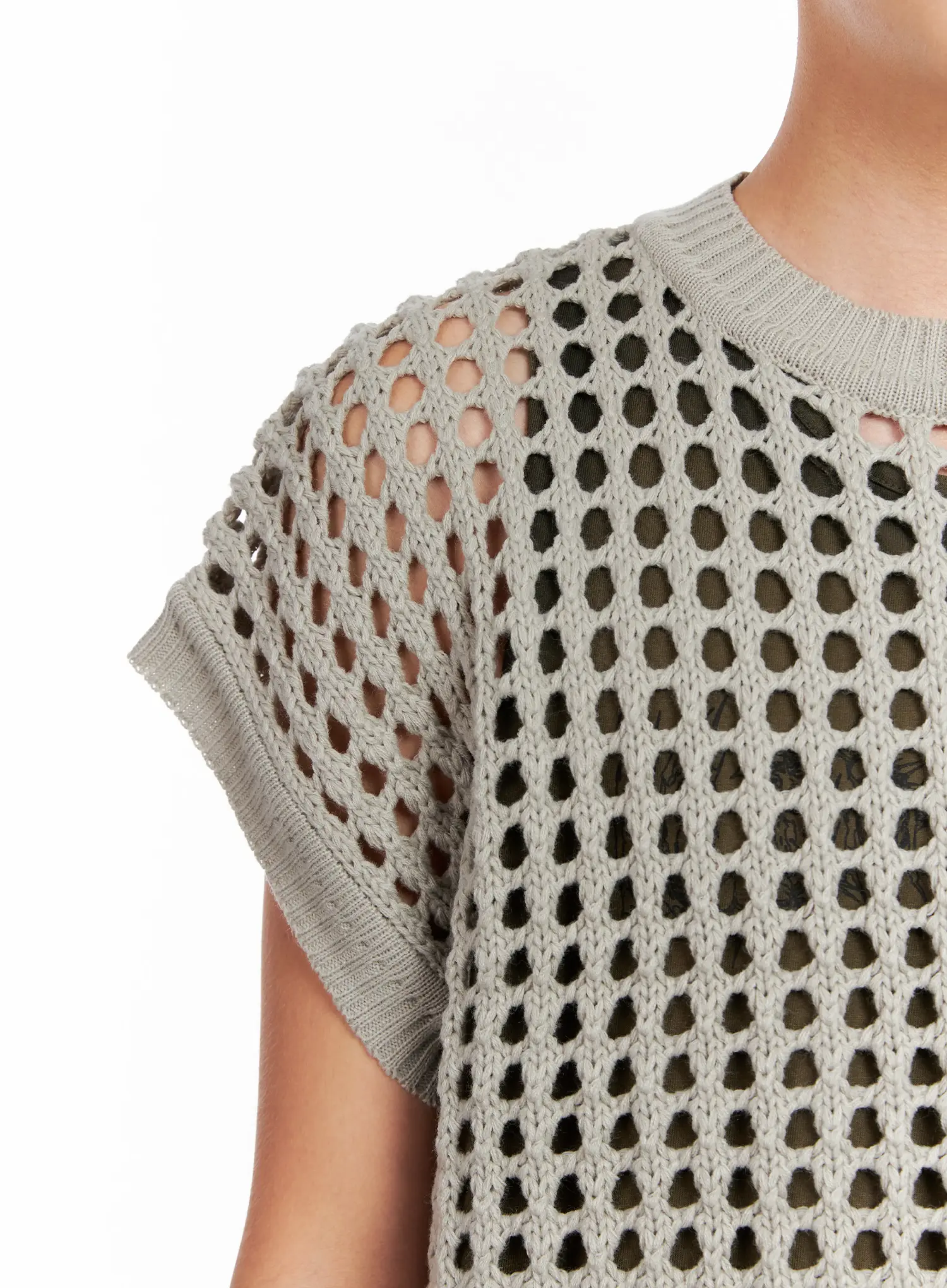 Men's Mesh Knit Vest IG508 - Image 17