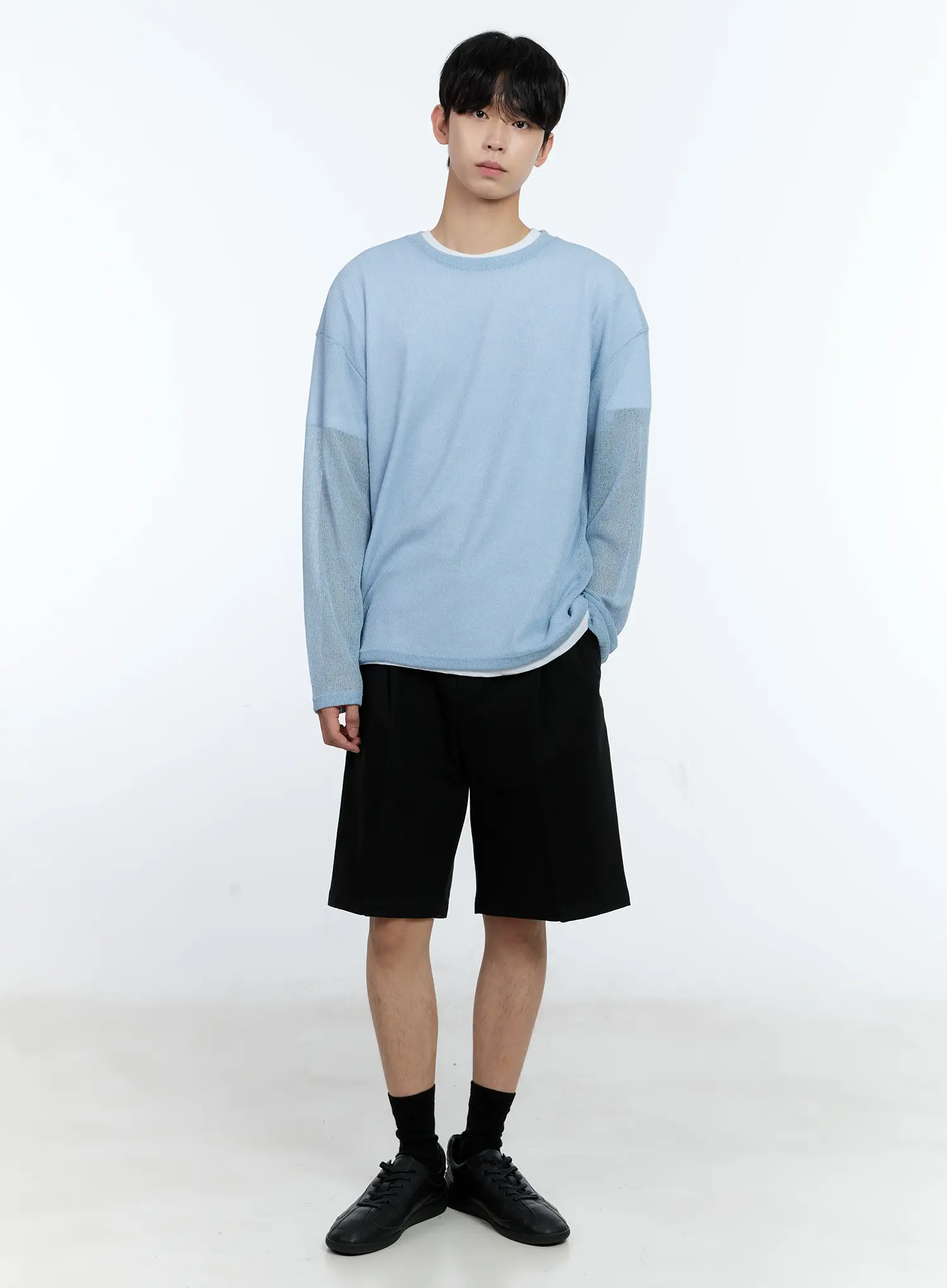 Men's Mesh Long-Sleeve Top IG501 - Image 8