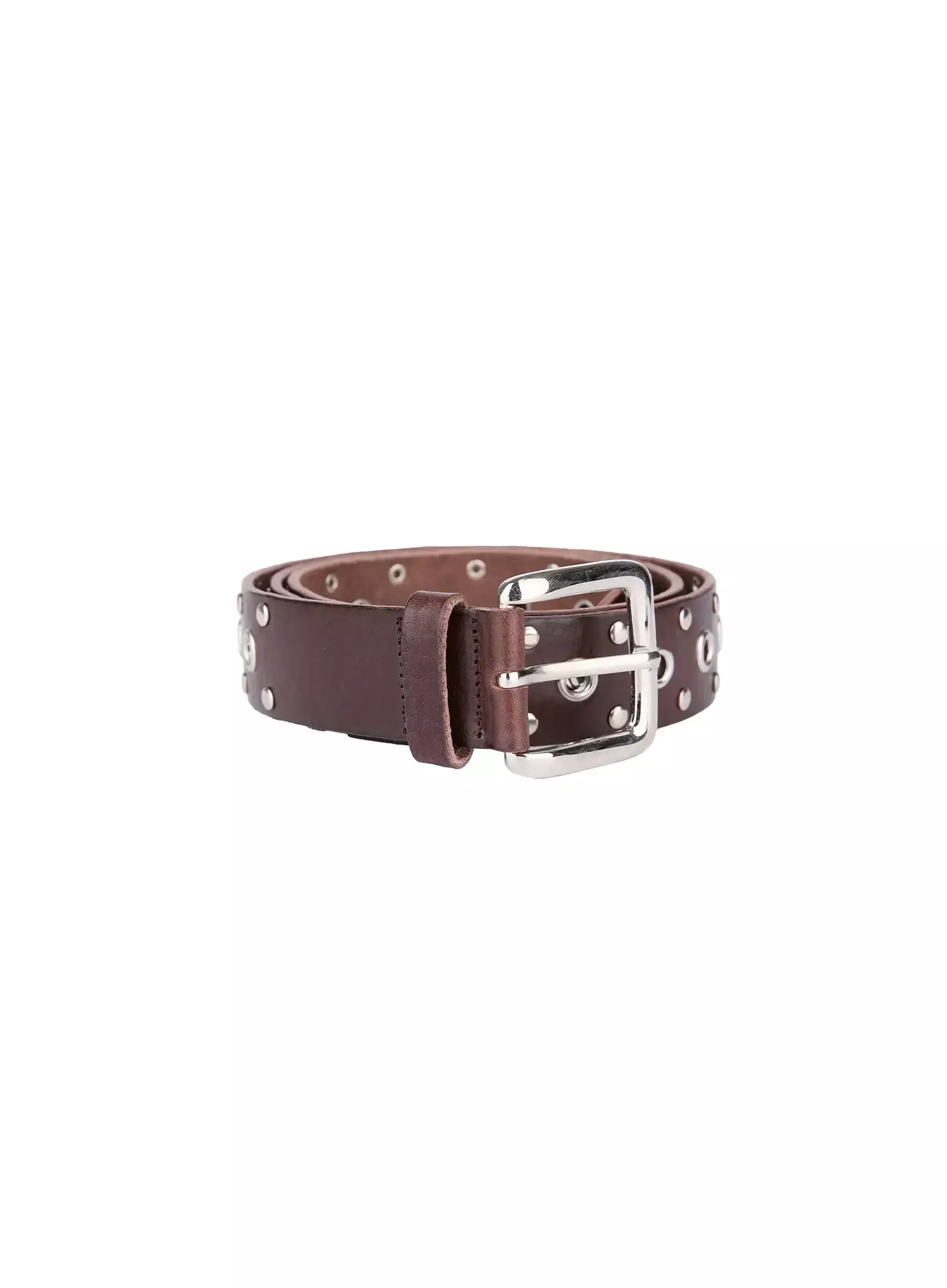 Men's Multi-Eyelet Grommet Belt IL516 - Image 9
