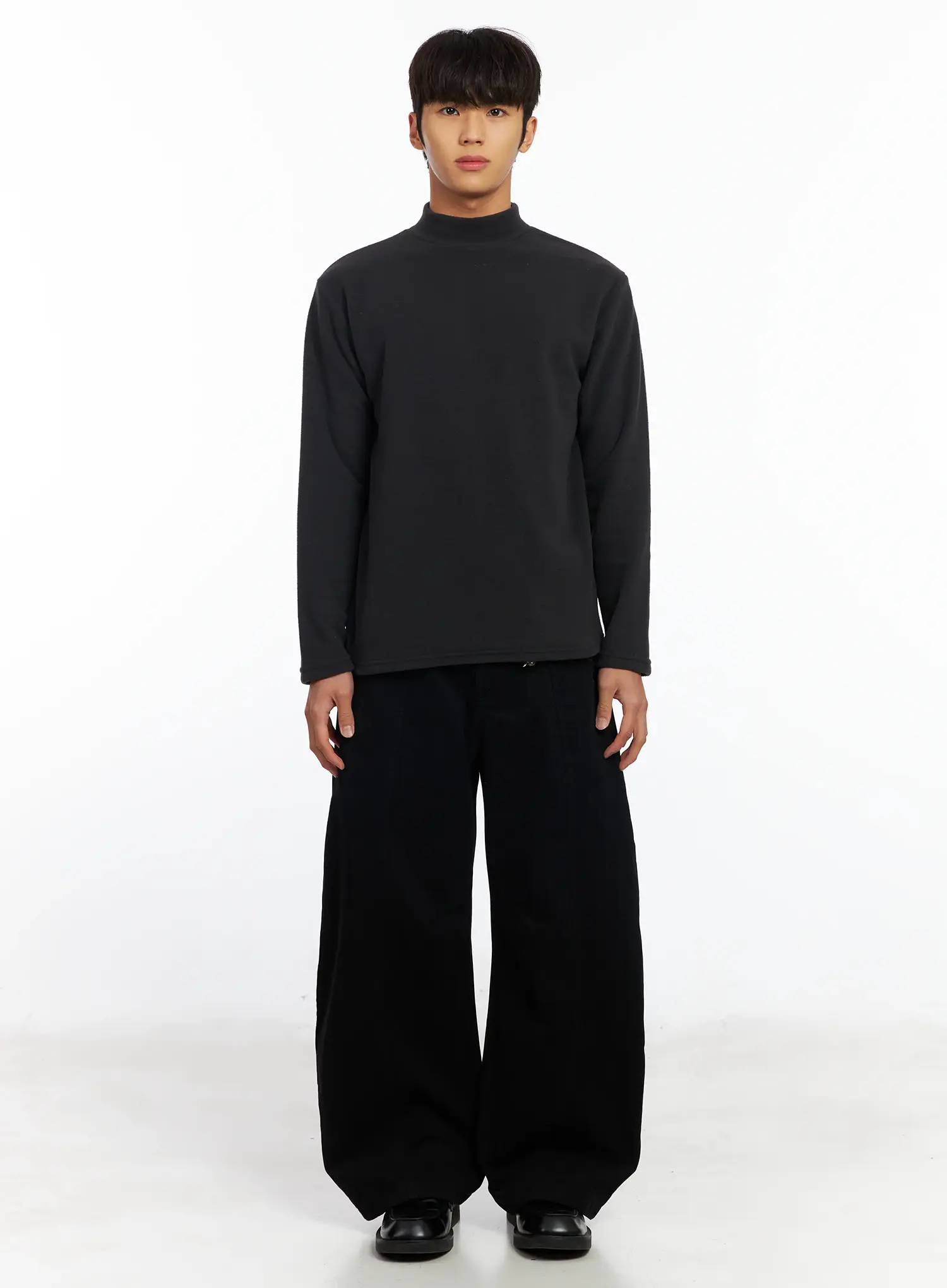 Men's Neutral Tone Mock Neck IF504 - Image 3