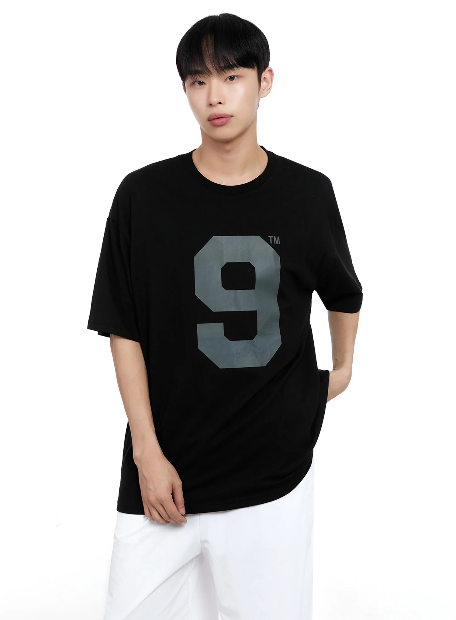 Men's No.9 Graphic Tee IG520 - Image 9