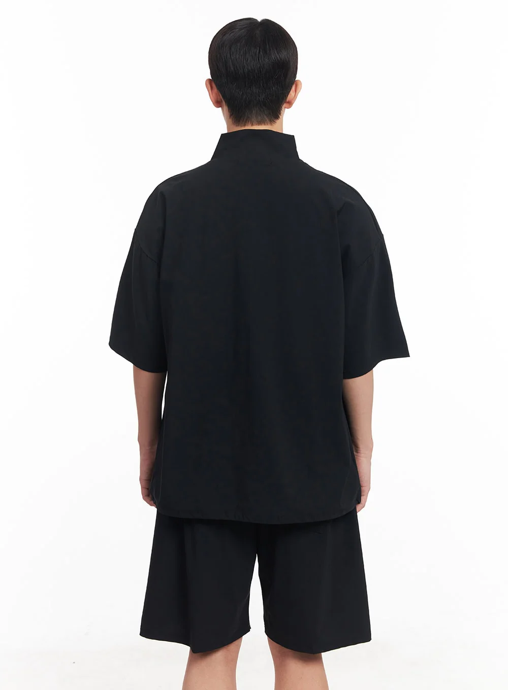 Men's Oversize Half-Zip Windbreaker Top IA525 - Image 7