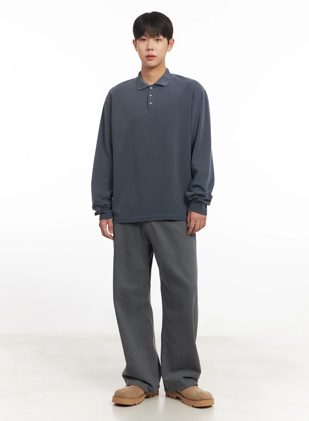 Men's Oversize Zip-Up Hooded Jacket IM527 - Image 12