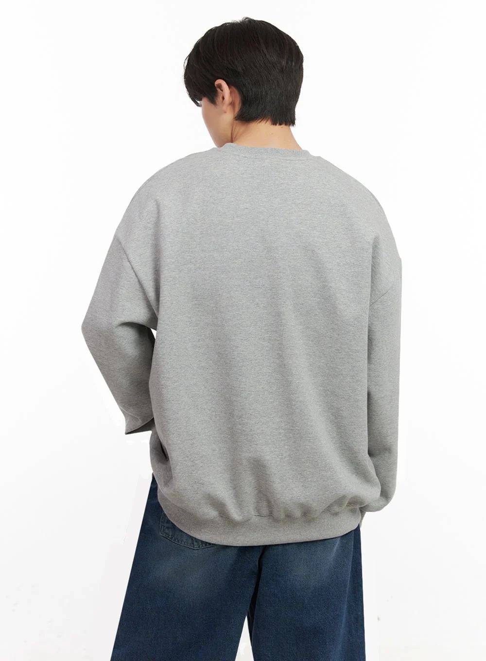 Men's Oversized 9 Graphic Crew Neck IJ517 - Image 5