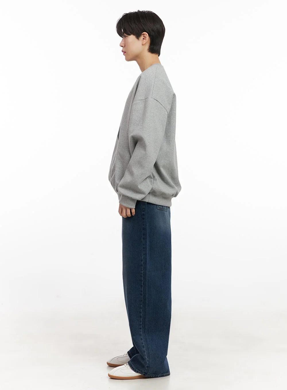 Men's Oversized 9 Graphic Crew Neck IJ517 - Image 6
