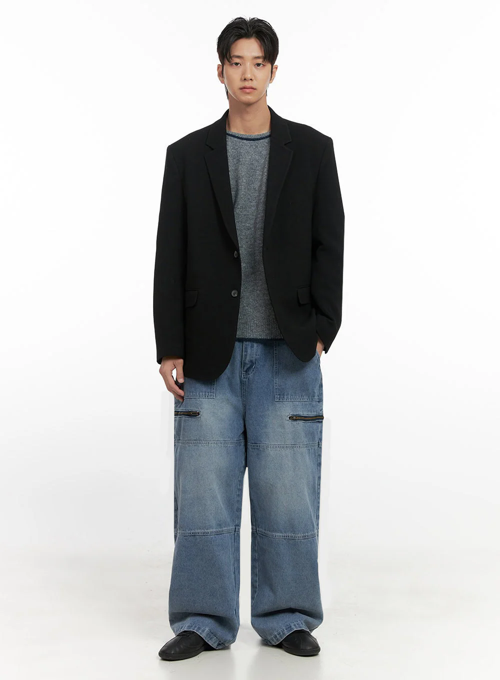 Men's Oversized Blazer ID406 - Image 2