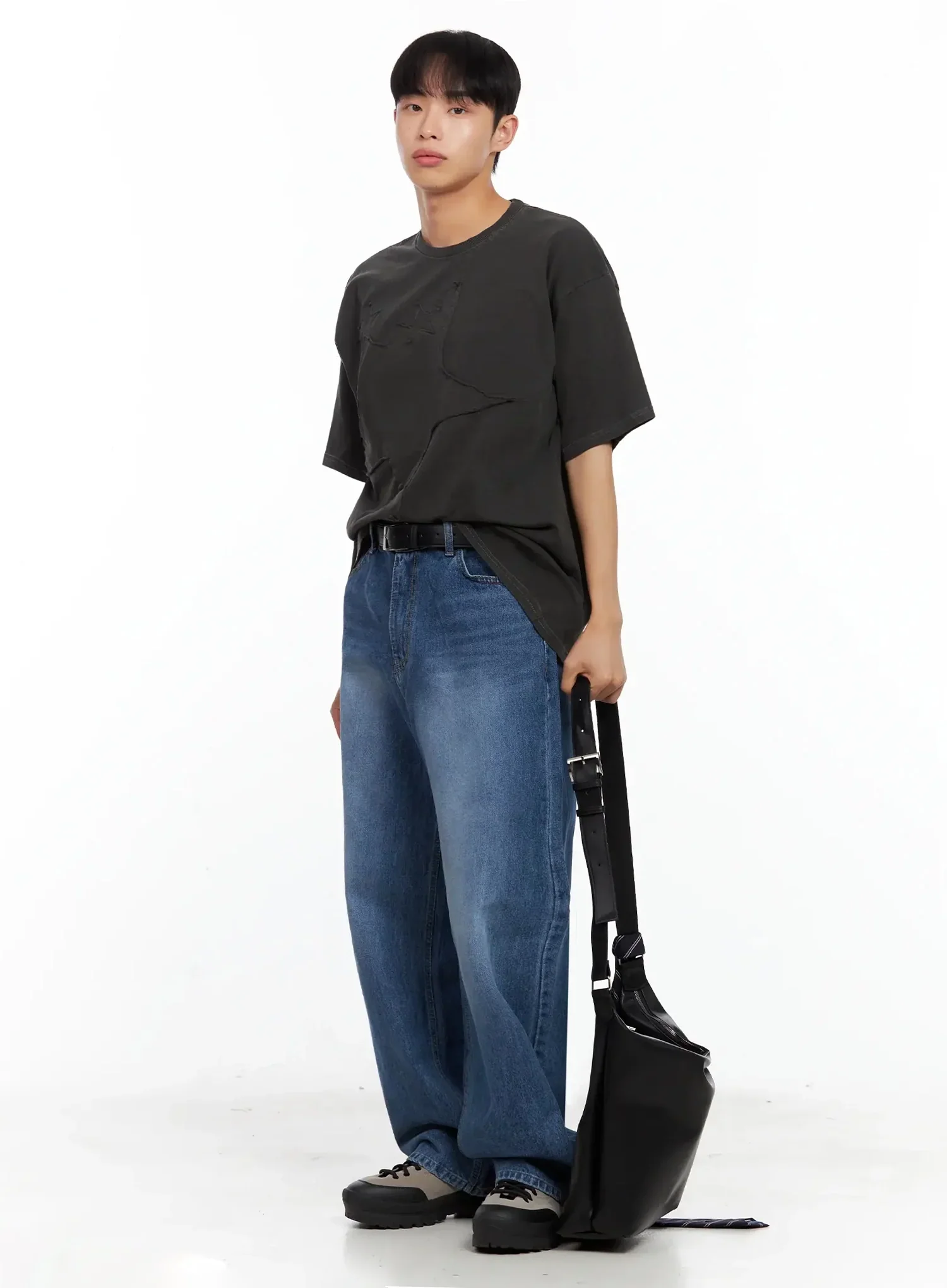 Men's Oversized Crossbody Shoulder Bag IL516 - Image 2