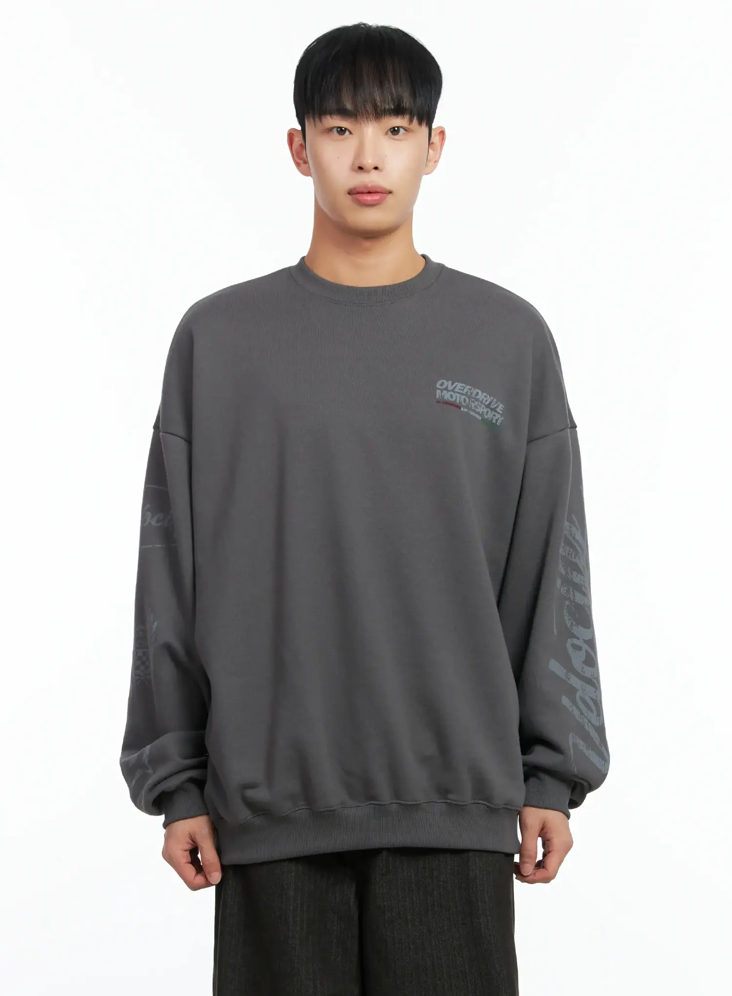 Men's Oversized Graphic Sweatshirt IN518 - Image 12
