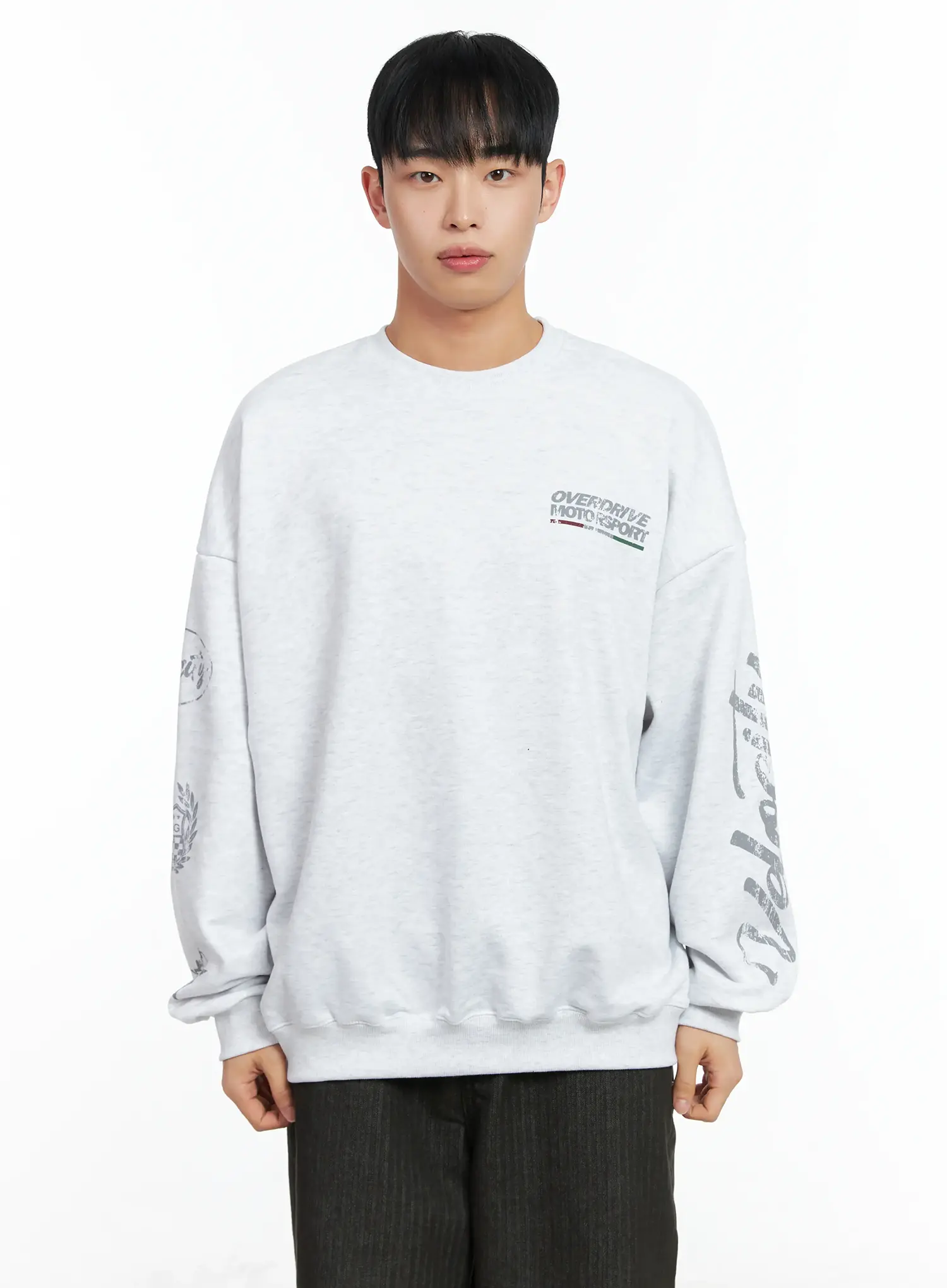 Men's Oversized Graphic Sweatshirt IN518 - Image 13