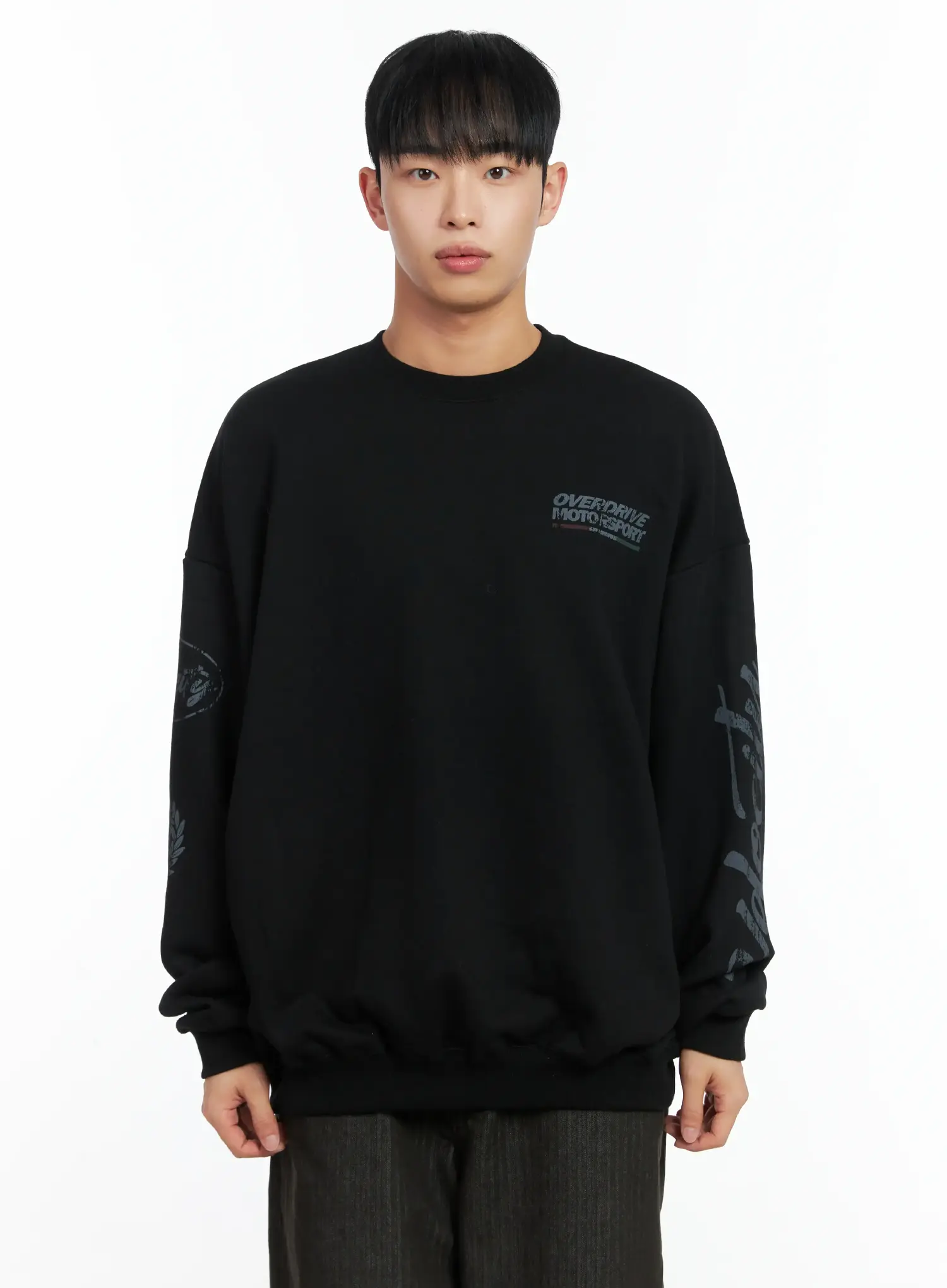 Men's Oversized Graphic Sweatshirt IN518 - Image 14