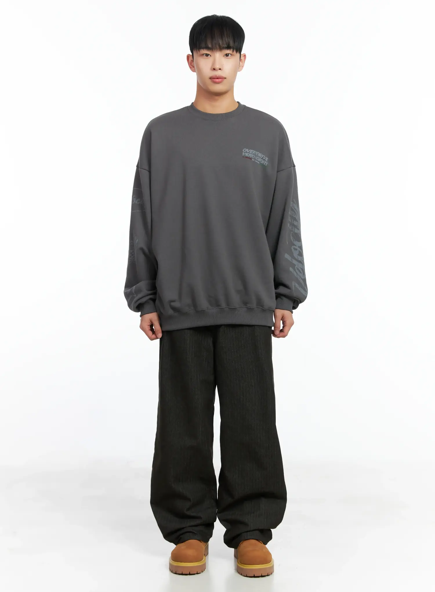 Men's Oversized Graphic Sweatshirt IN518 - Image 3